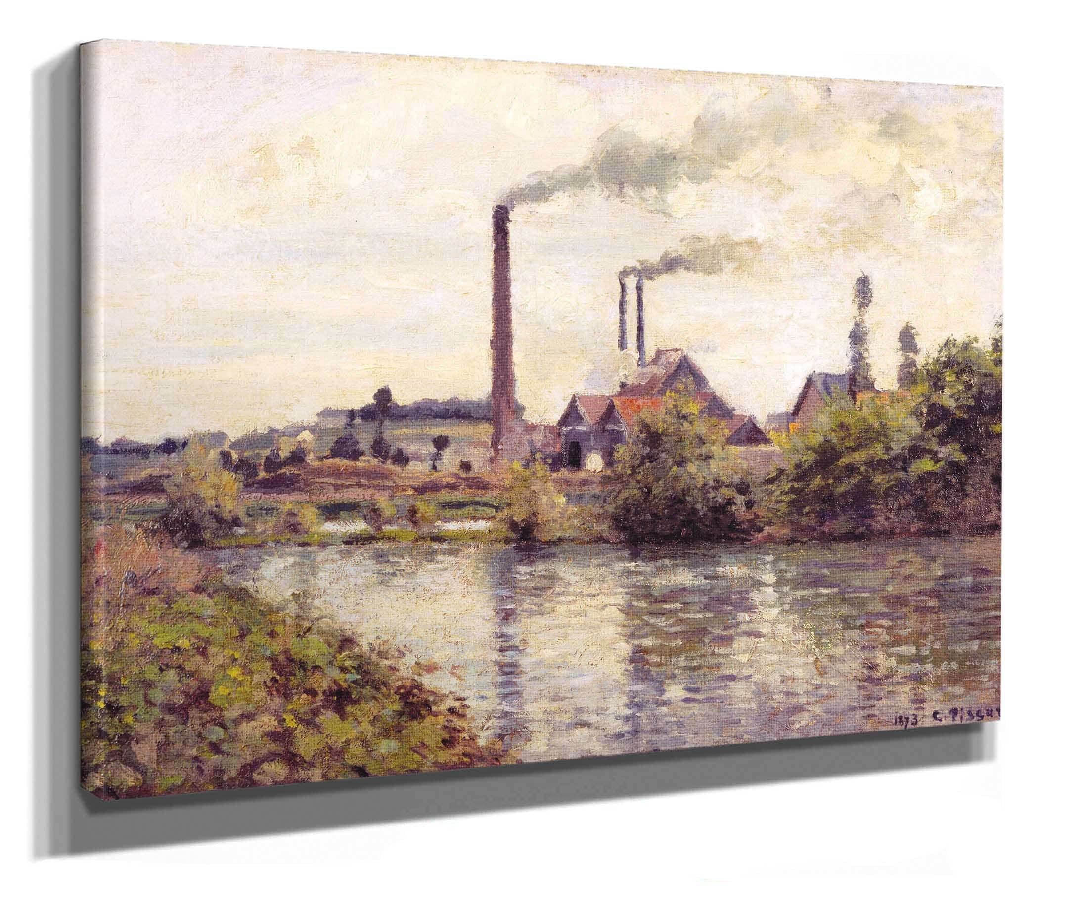 The Factory At Pontoise by Camille Pissarro - Image 2
