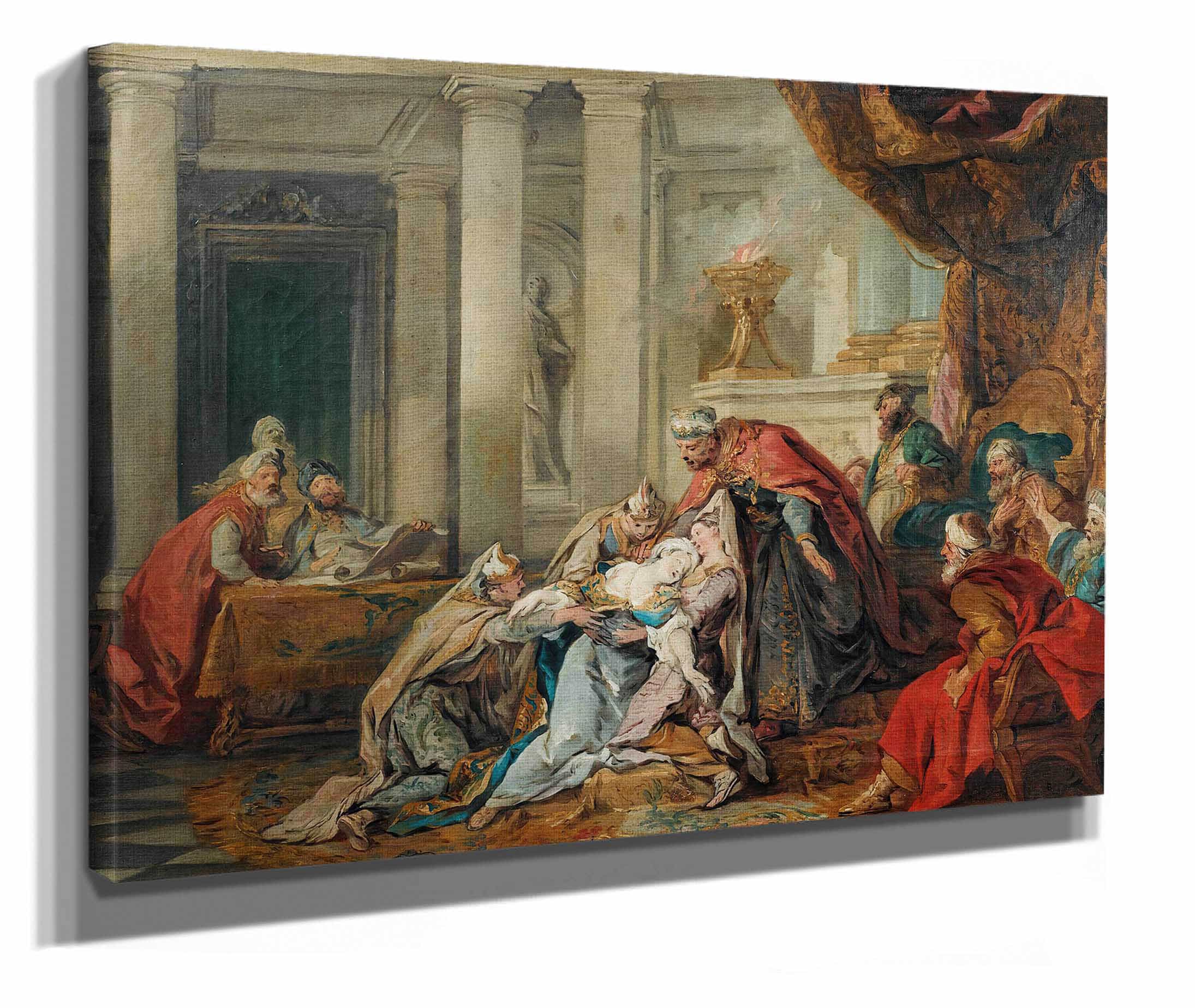 The Fainting Of Esther by Jean Francois De Troy - Image 2