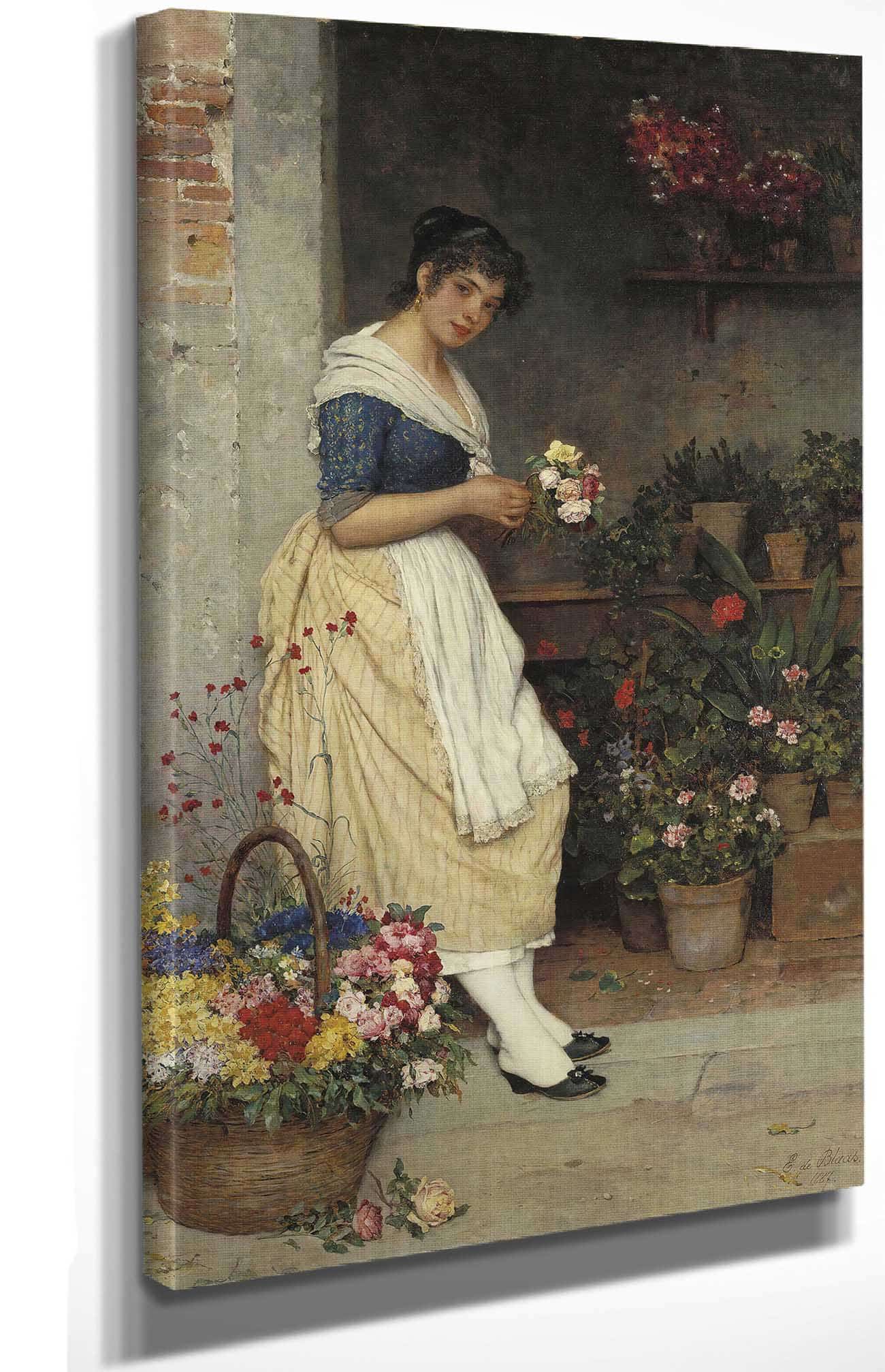 The Fairest Rose by Eugen Von Blaas - Image 4