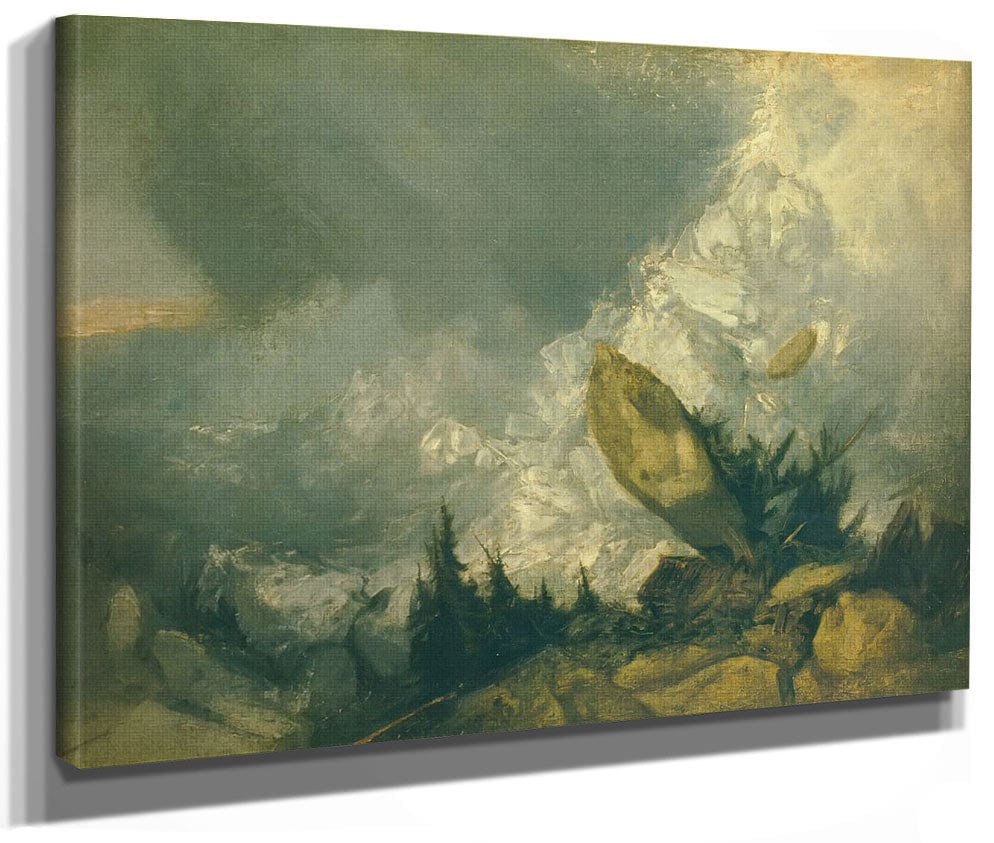 The Fall Of An Avalance In The Grisons By Jwm Turner