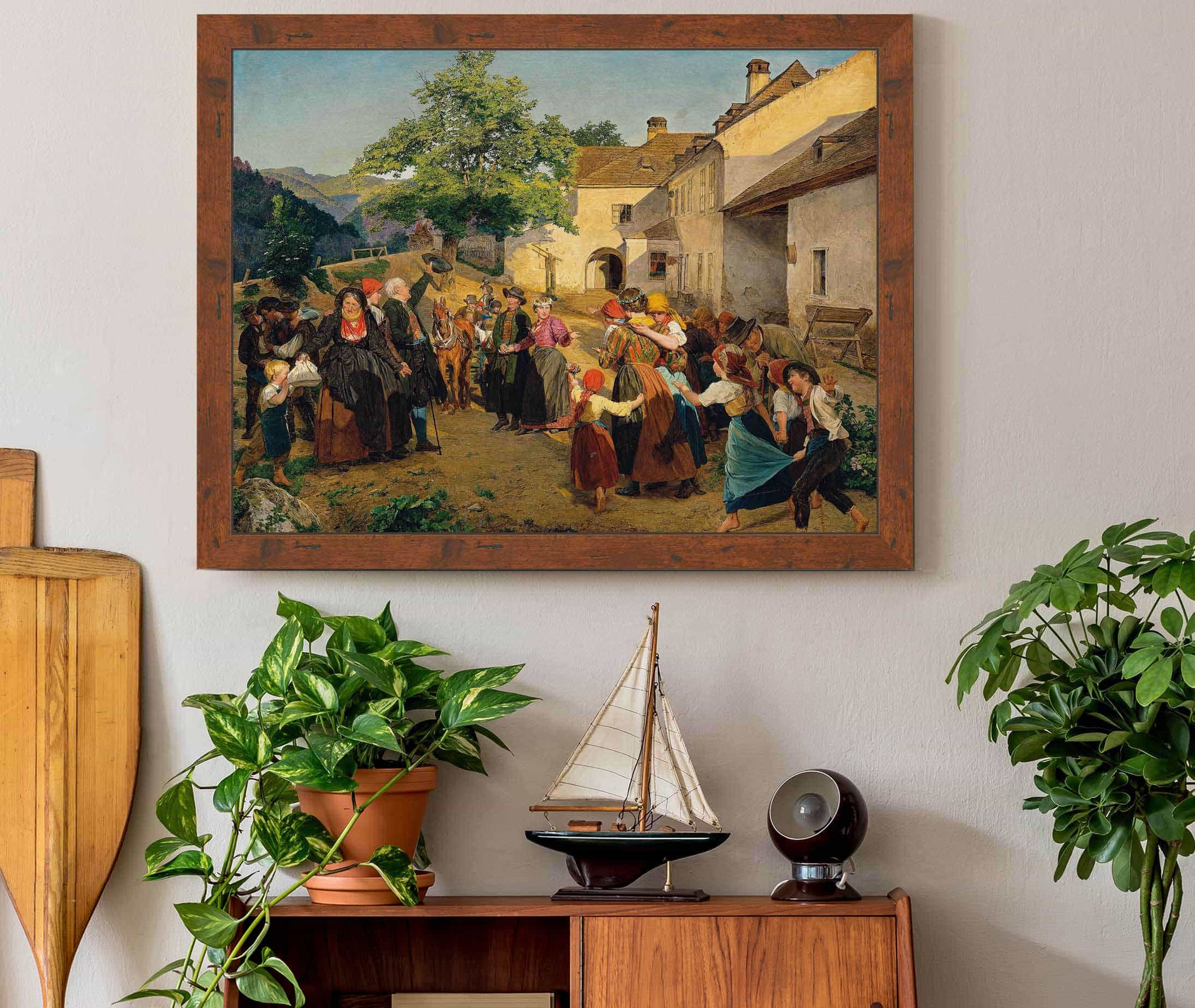 The Farewell Of The Bride From Her Parents Home by Ferdinand Georg Waldmuller - Image 3