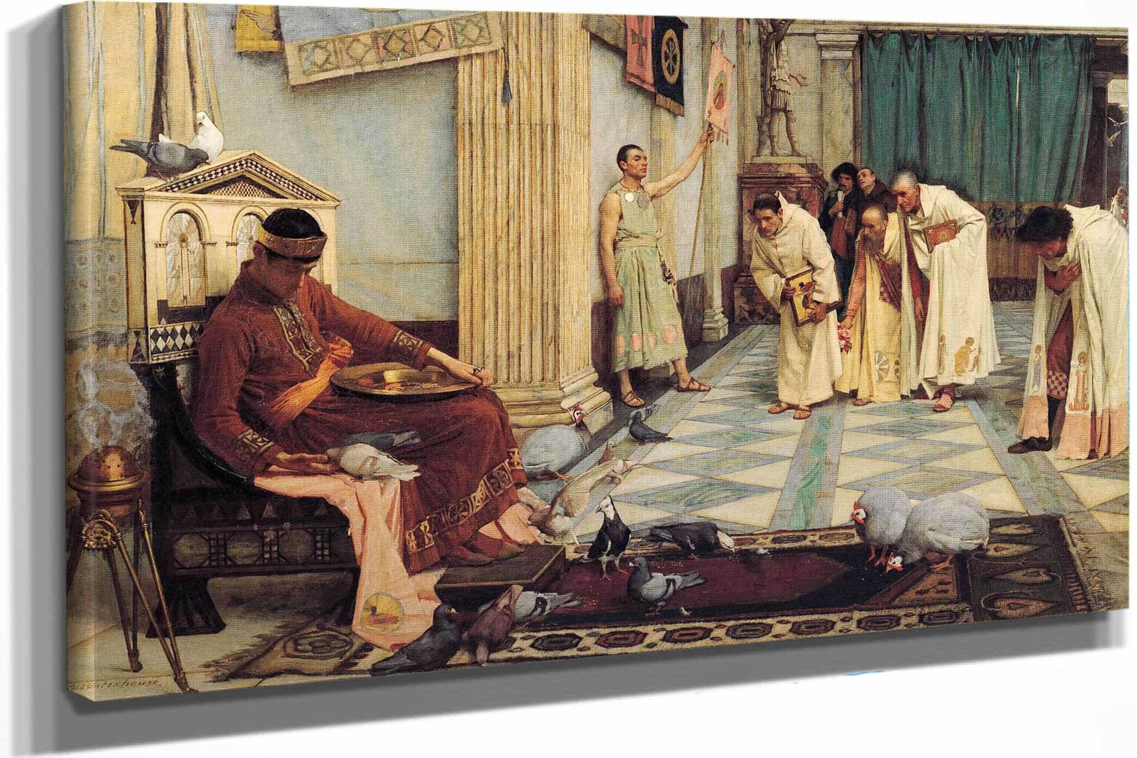 The Favourites Of The Emperor Honorius by John William Waterhouse - Image 5