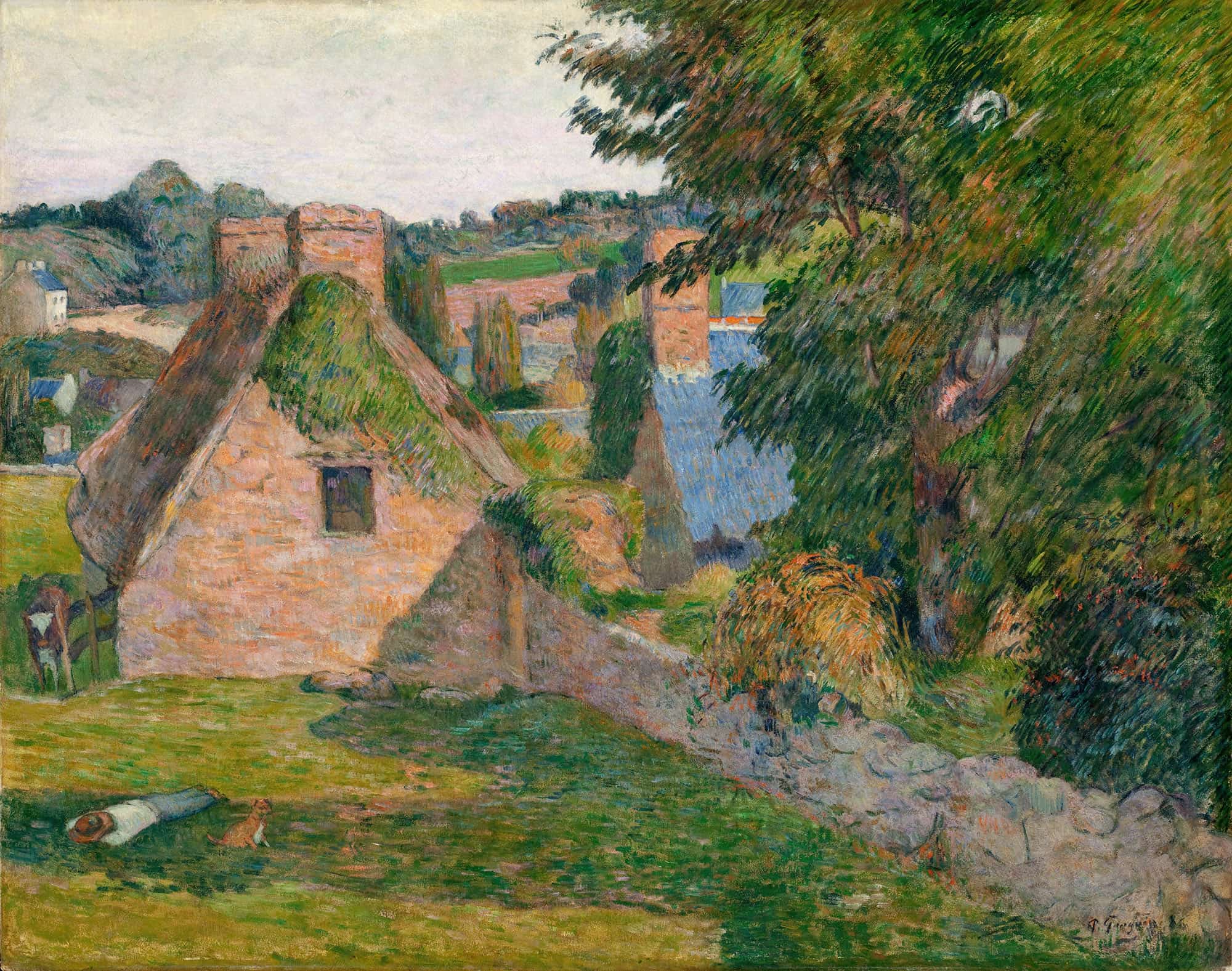 The Field Of Derout Lollichon by Paul Gauguin