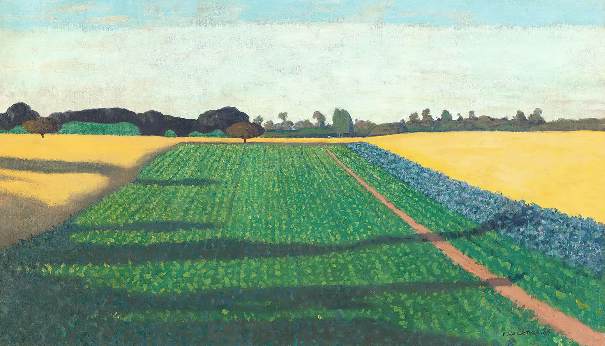 The Fields Plateau Of Red Cross by Felix Vallotton - Image 2