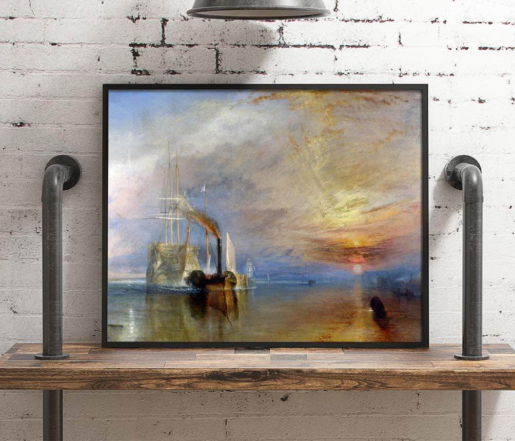 The Fighting Temeraire Painting Joseph Mw Turner Canvas Art - Image 4