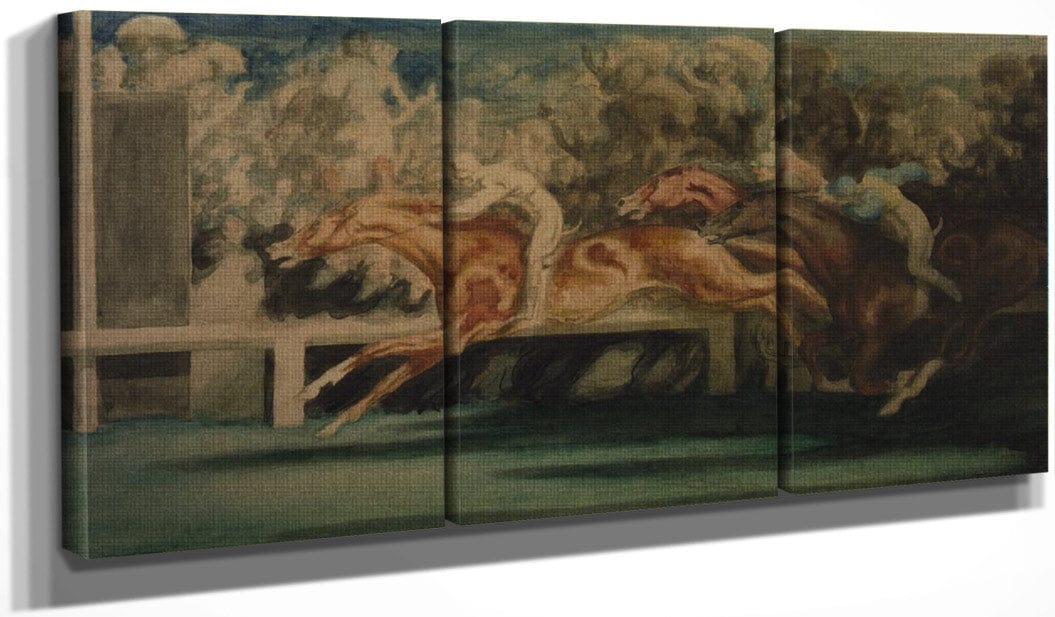 The Finish Of The Horse Race By Louis Anquetin