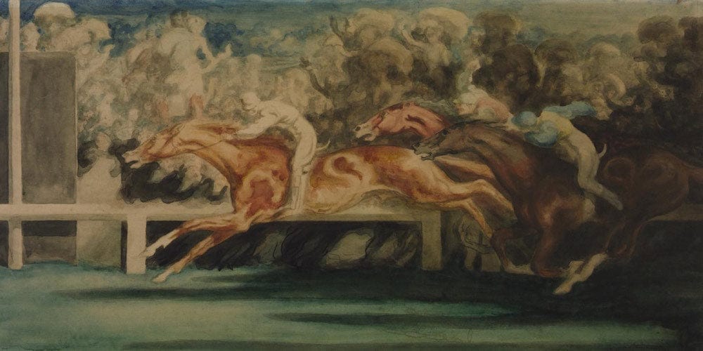 The Finish Of The Horse Race By Louis Anquetin - Image 2