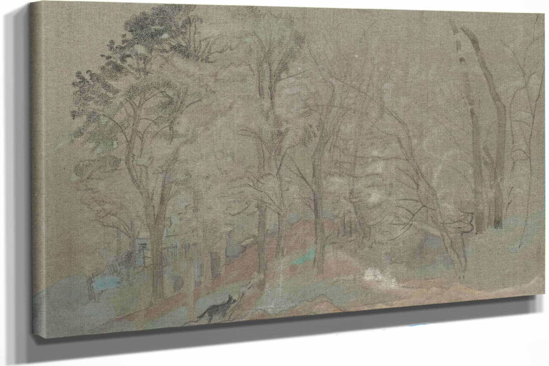 The First Snowfall by Arthur Bowen Davies