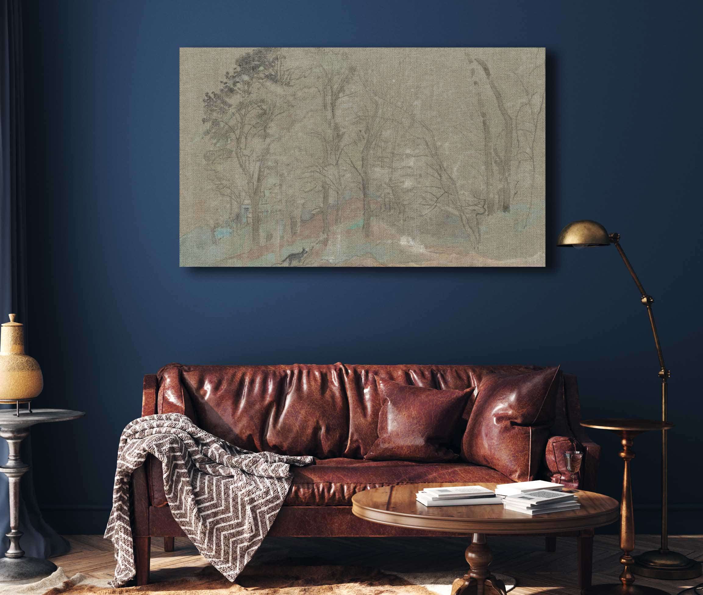 The First Snowfall by Arthur Bowen Davies - Image 4