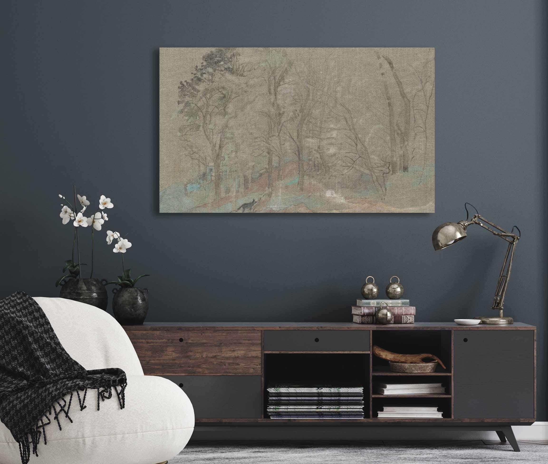 The First Snowfall by Arthur Bowen Davies - Image 5