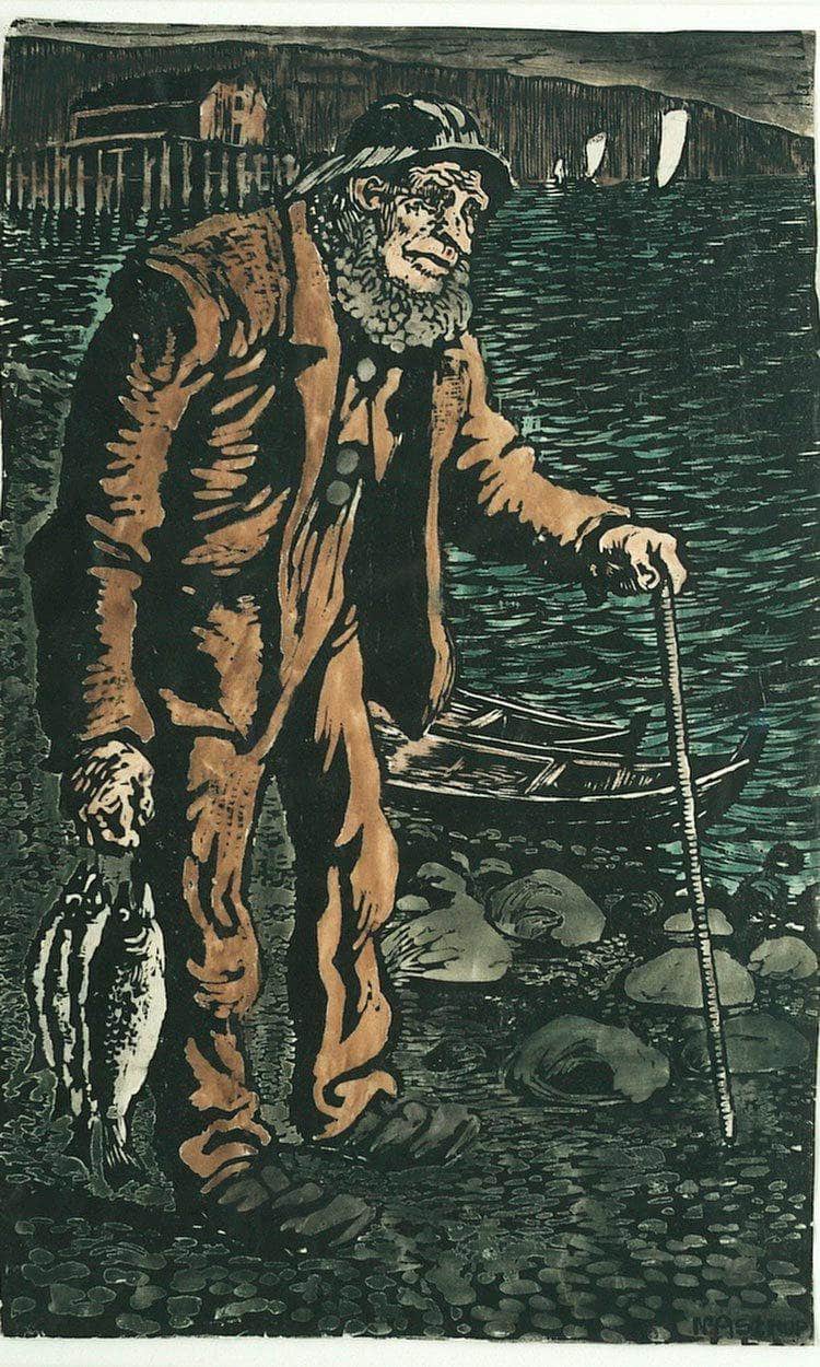 The Fisherman By Nicolai Astrup - Image 6