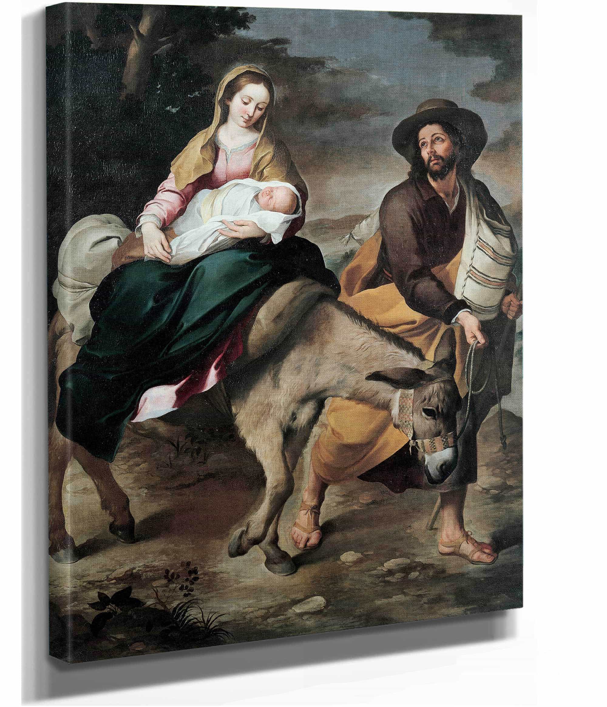 The Flight Into Egypt Between And by Bartolome Esteban Murillo - Image 2