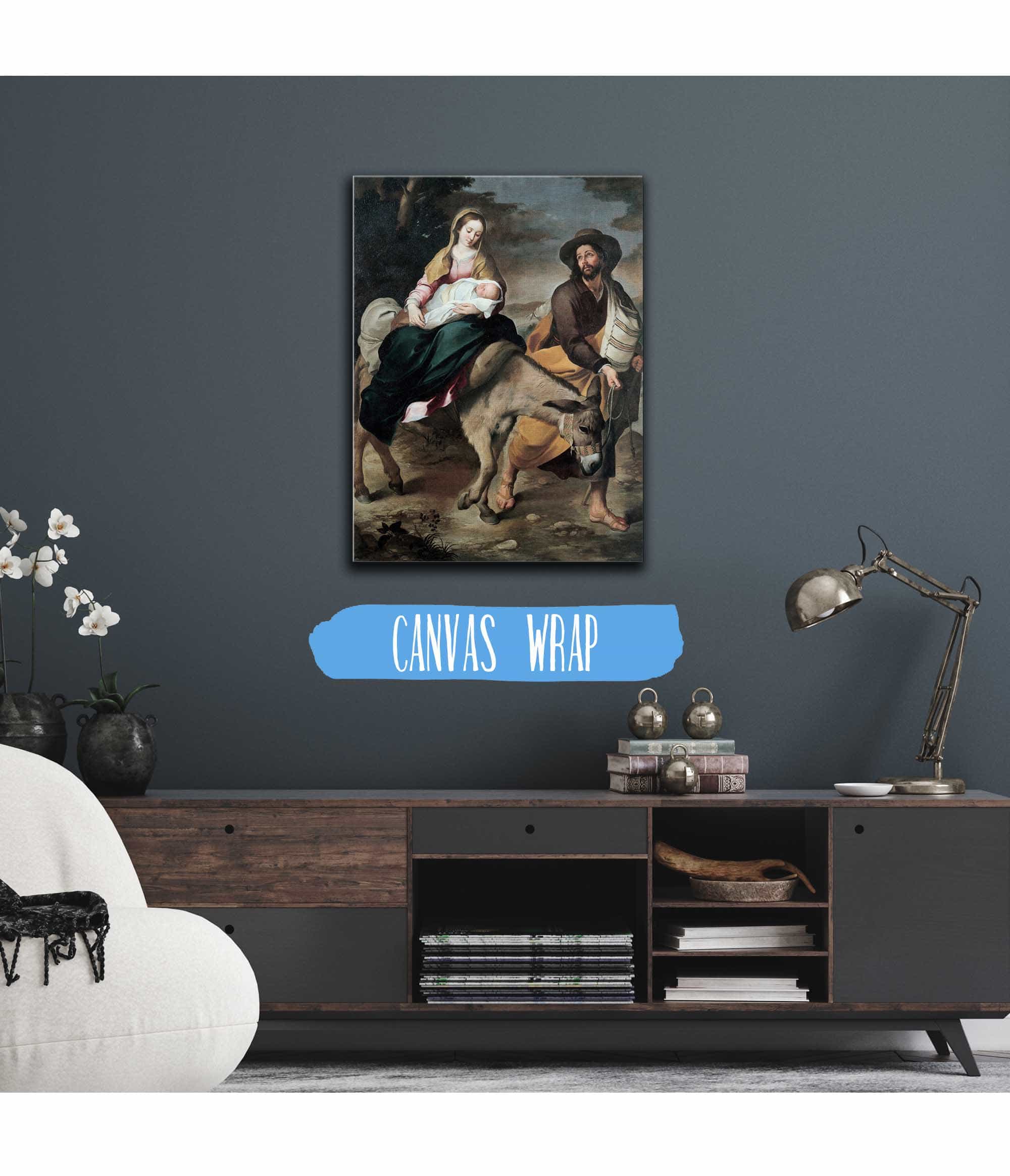 The Flight Into Egypt Between And by Bartolome Esteban Murillo - Image 3