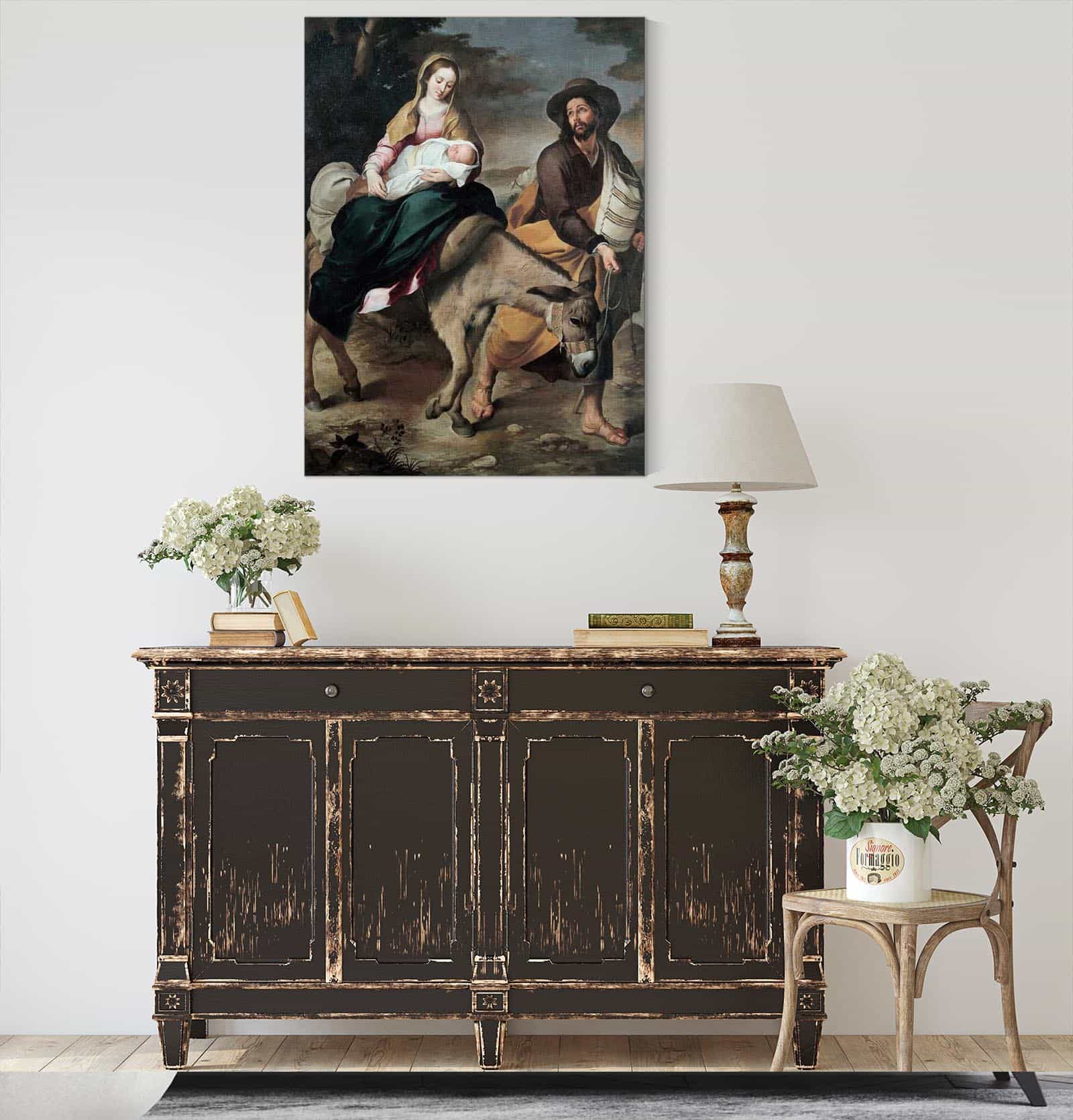 The Flight Into Egypt Between And by Bartolome Esteban Murillo - Image 4