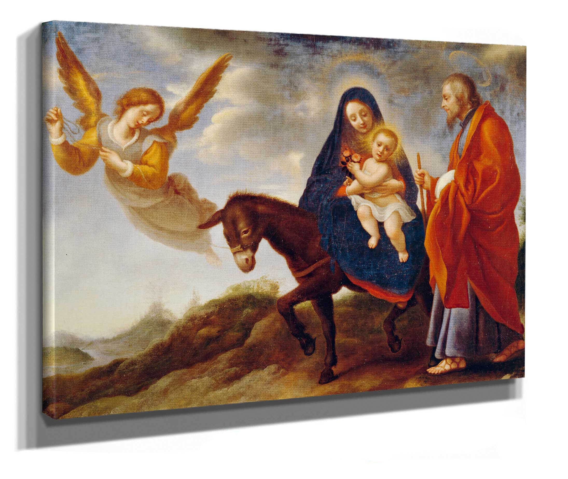 The Flight Into Egypt Between And by Carlo Dolci - Image 2