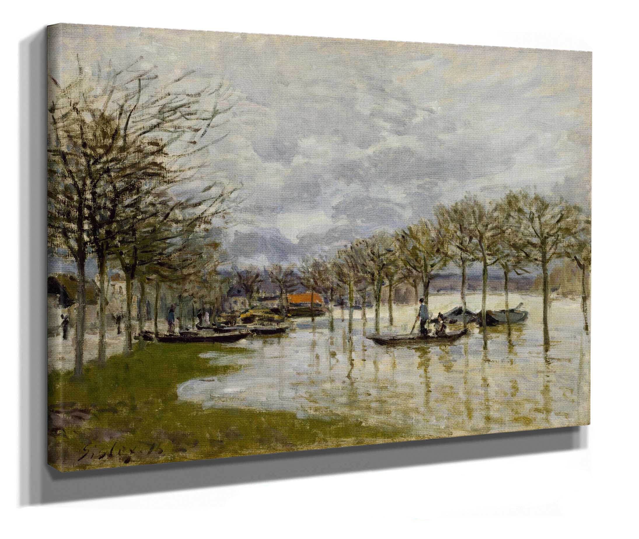 The Flood On The Road To Saint Germain by Alfred Sisley - Image 2