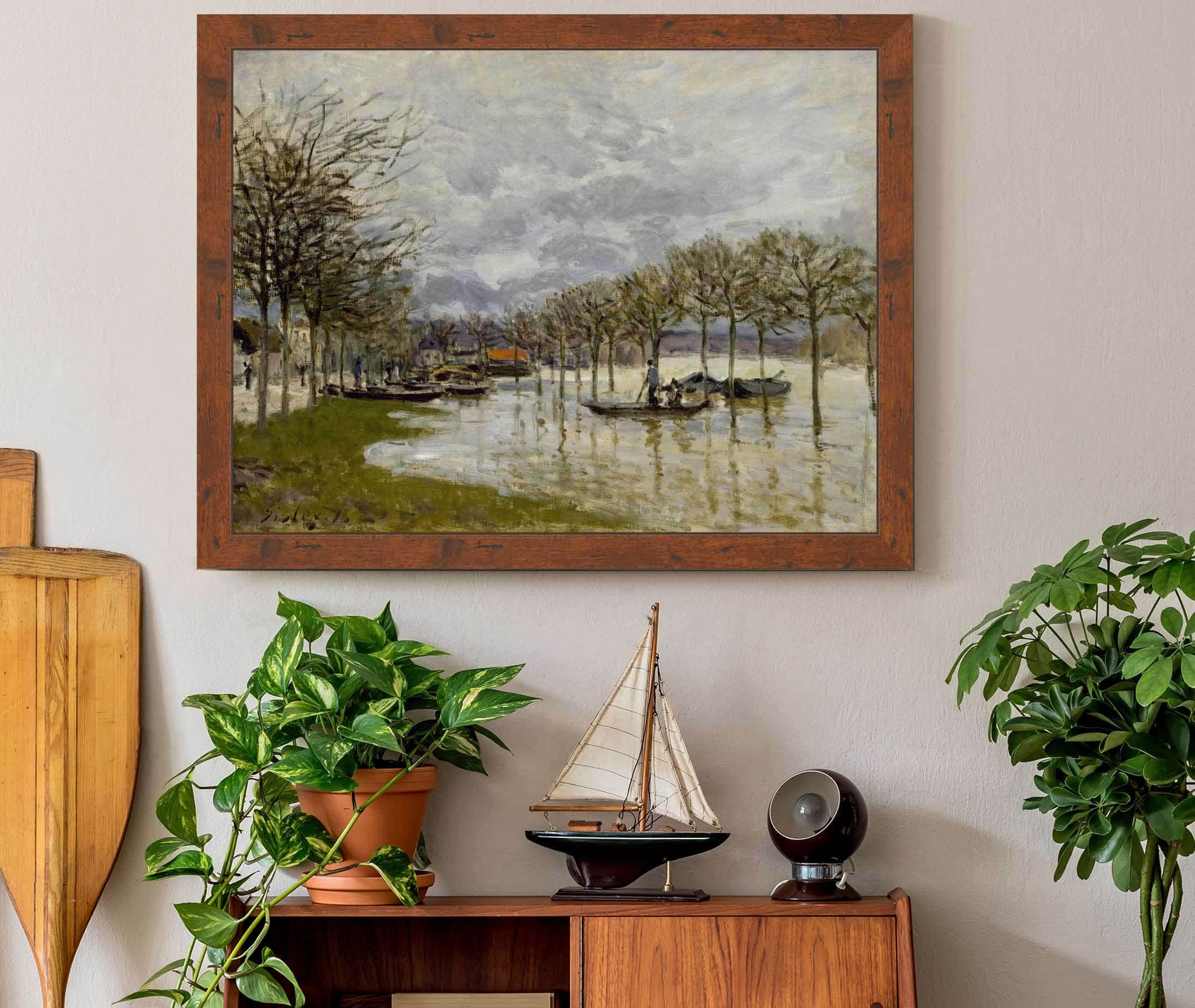 The Flood On The Road To Saint Germain by Alfred Sisley - Image 3
