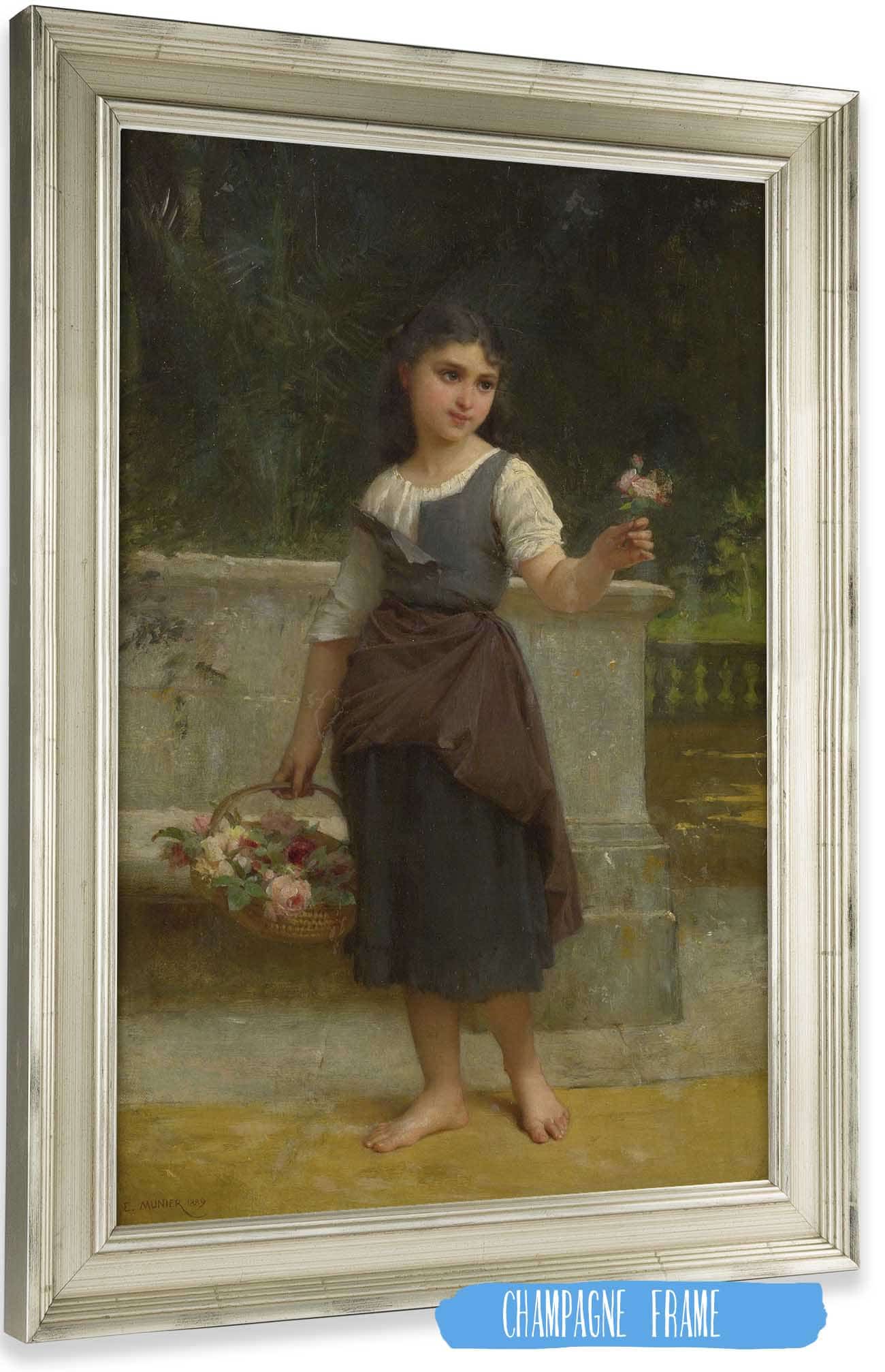 The Flower Girl by Emile Munier