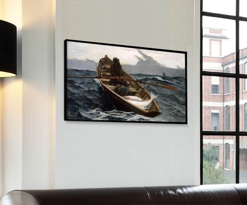 The Fog Warning Painting Winslow Homer Canvas Art - Image 4