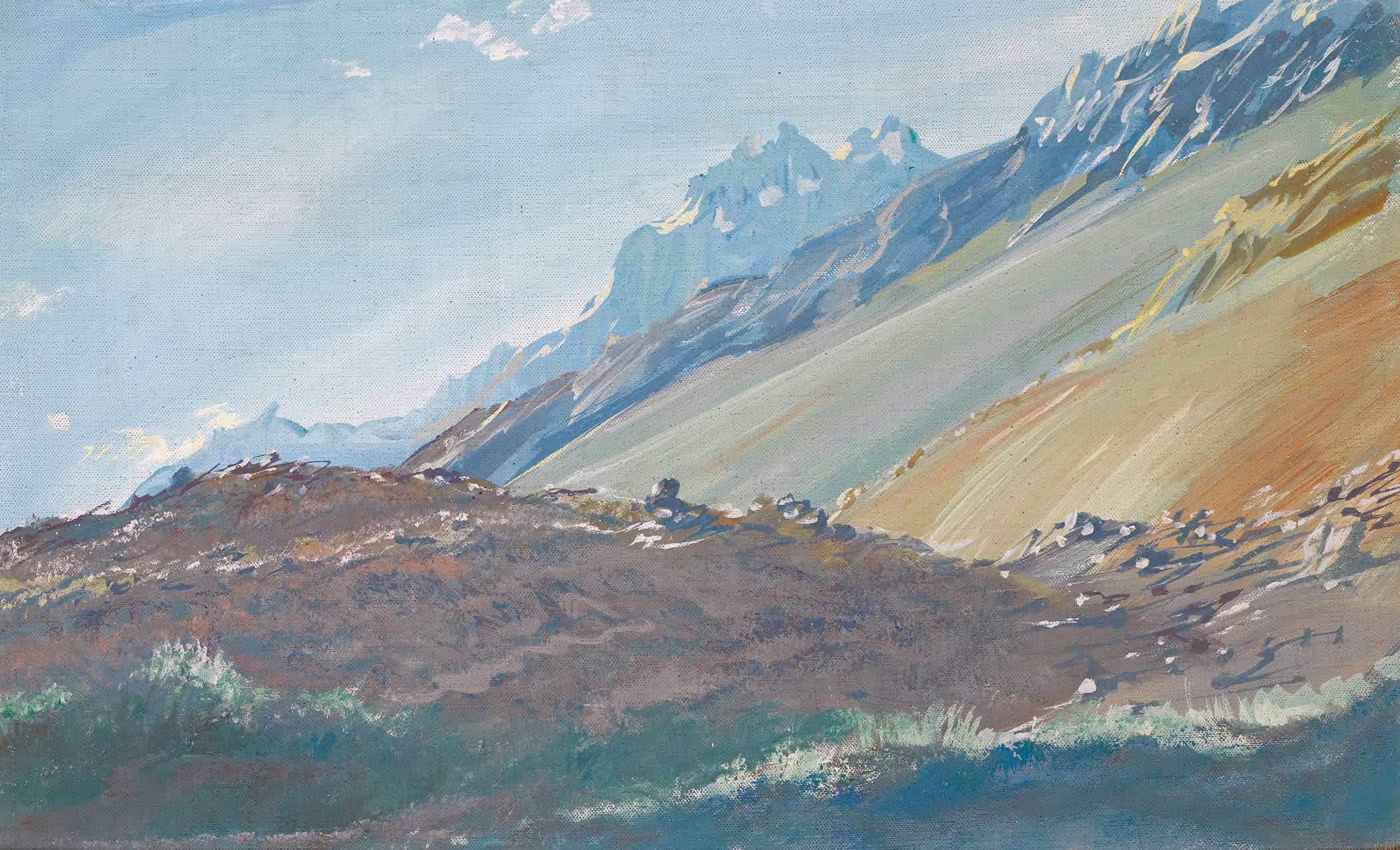 The Foothills Of The Karakoram Mountains By Alexander Evgenievich Yakovlev - Image 2