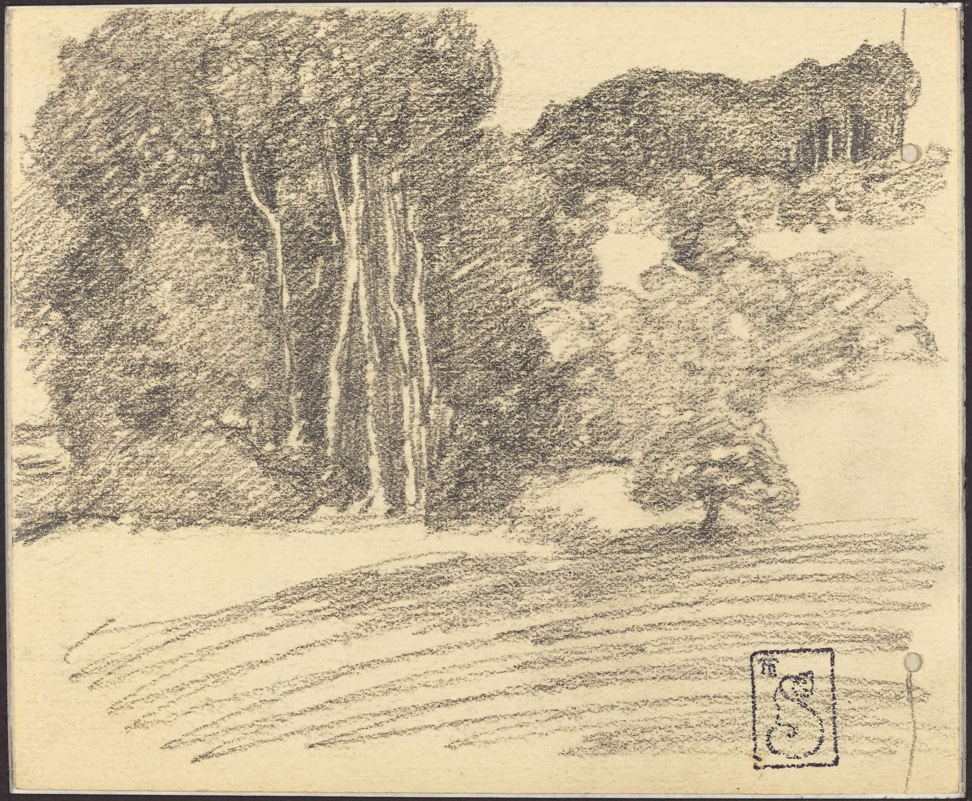 The Forest At Courdemanche by Theophile Alexandre Steinlen