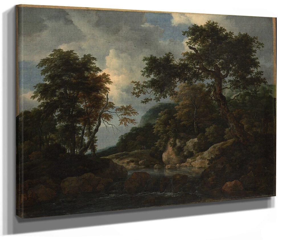 The Forest Stream By Jacob Van Rusdael