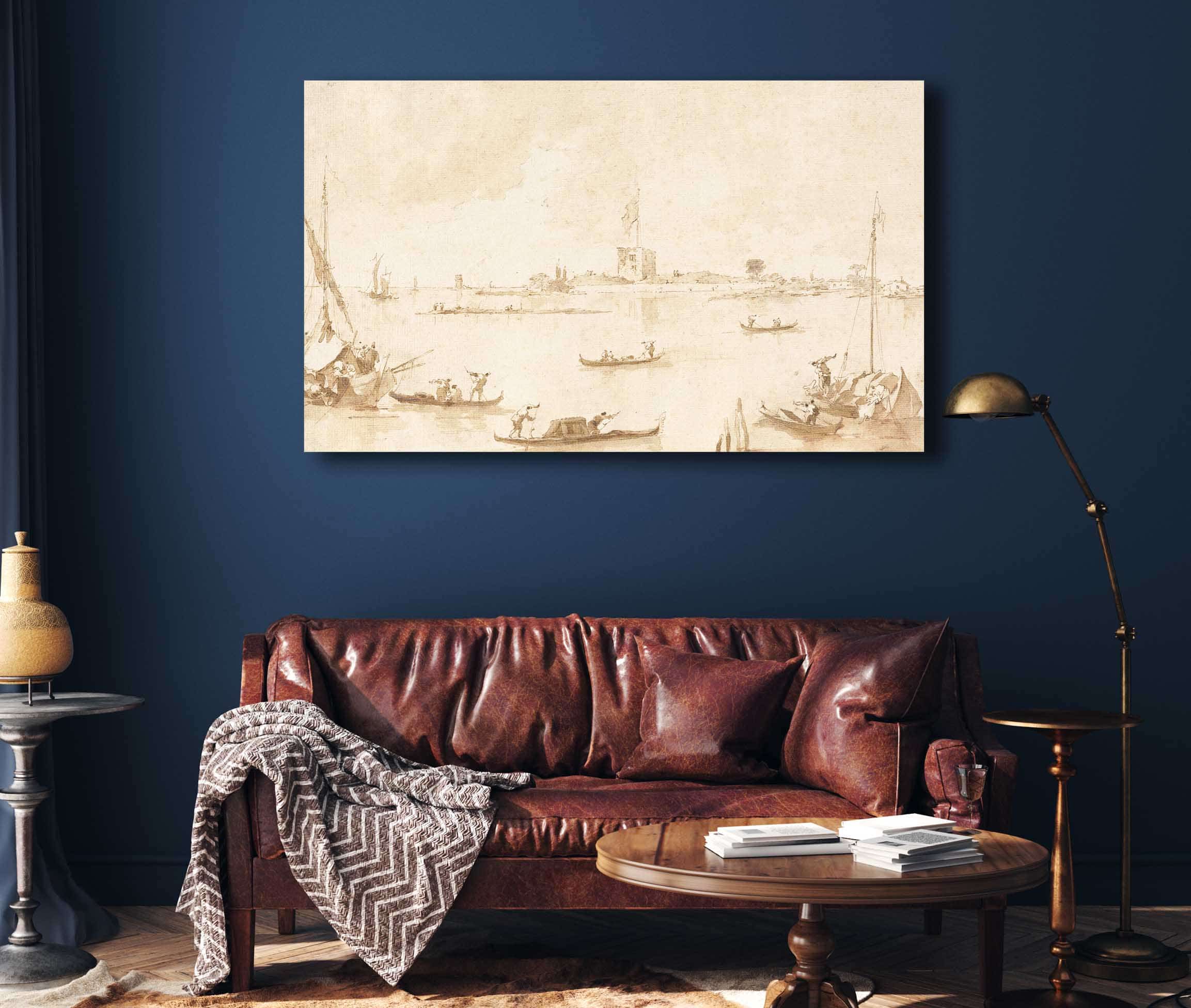 The Fortress Of San Andrea From The Lagoon S by Francesco Guardi - Image 4