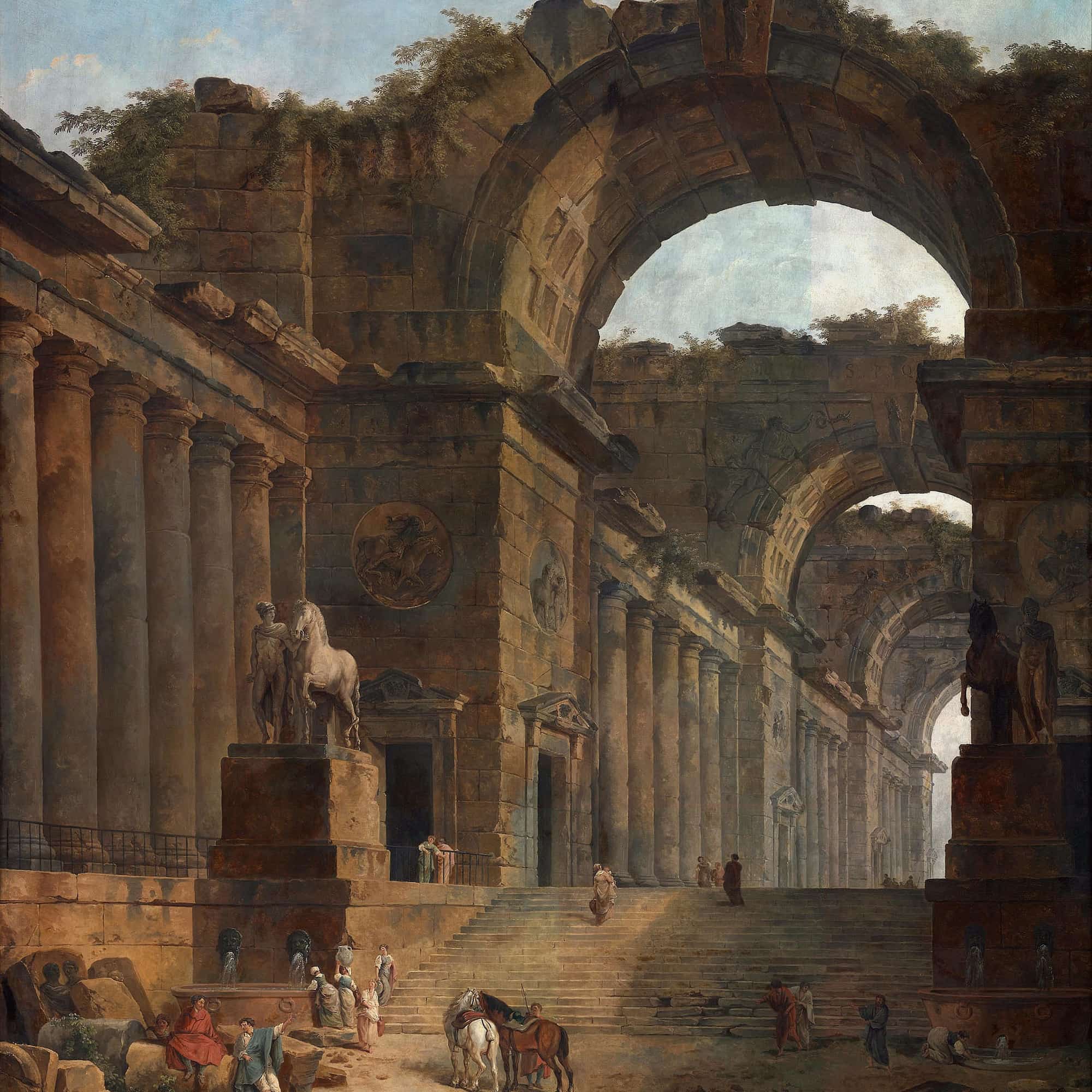 The Fountains by Hubert Robert - Image 4