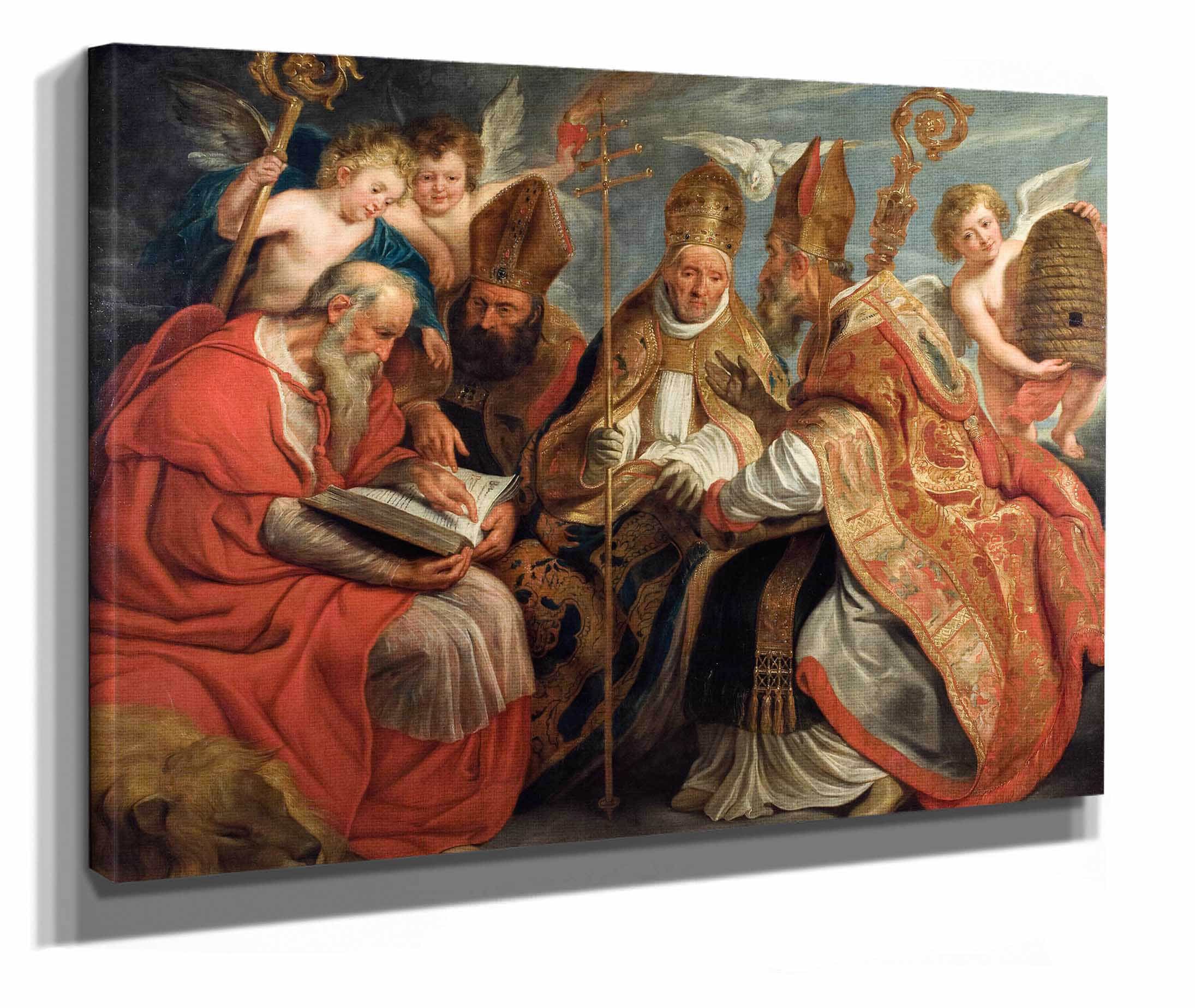 The Four Fathers Of The Latin Church by Jacob Jordaens - Image 2