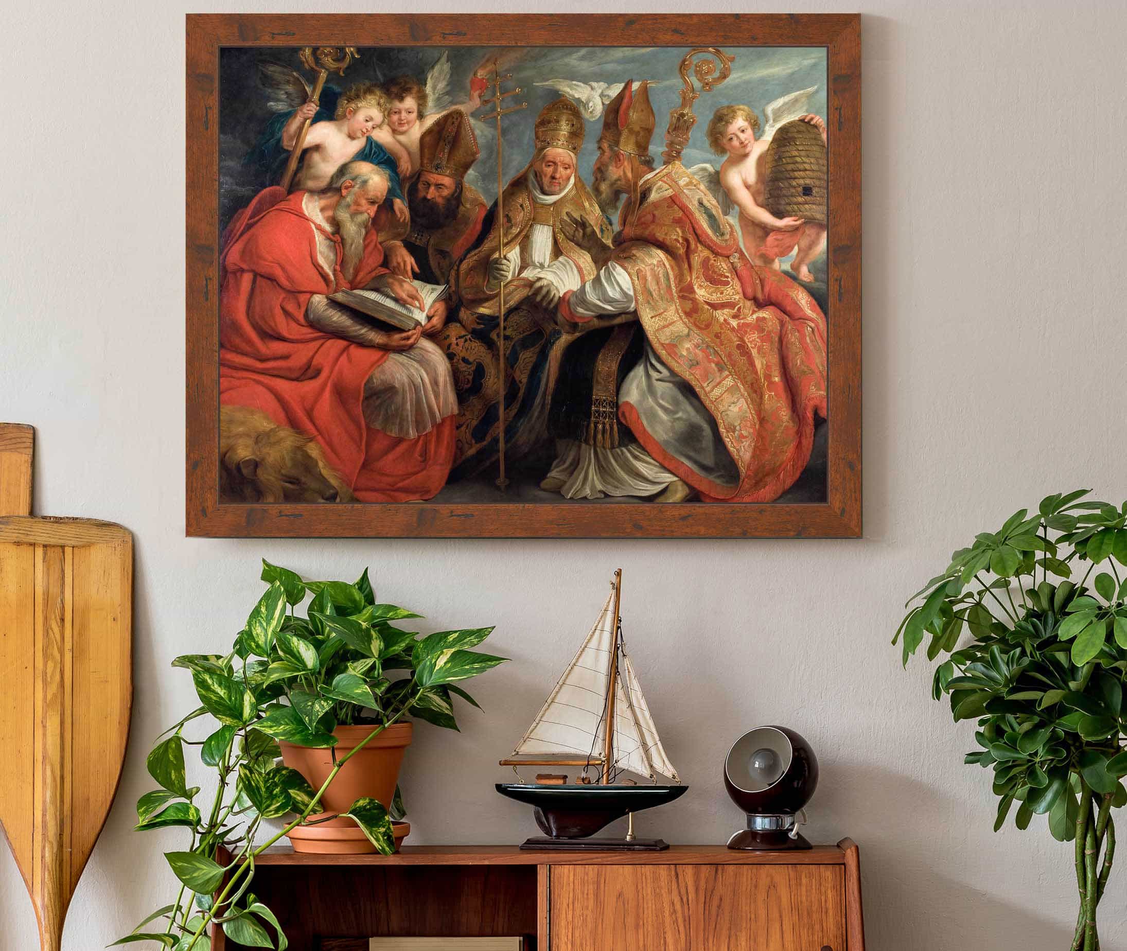 The Four Fathers Of The Latin Church by Jacob Jordaens - Image 3