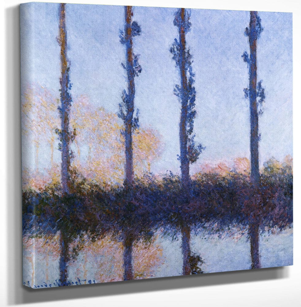 The Four Trees By Claude Monet