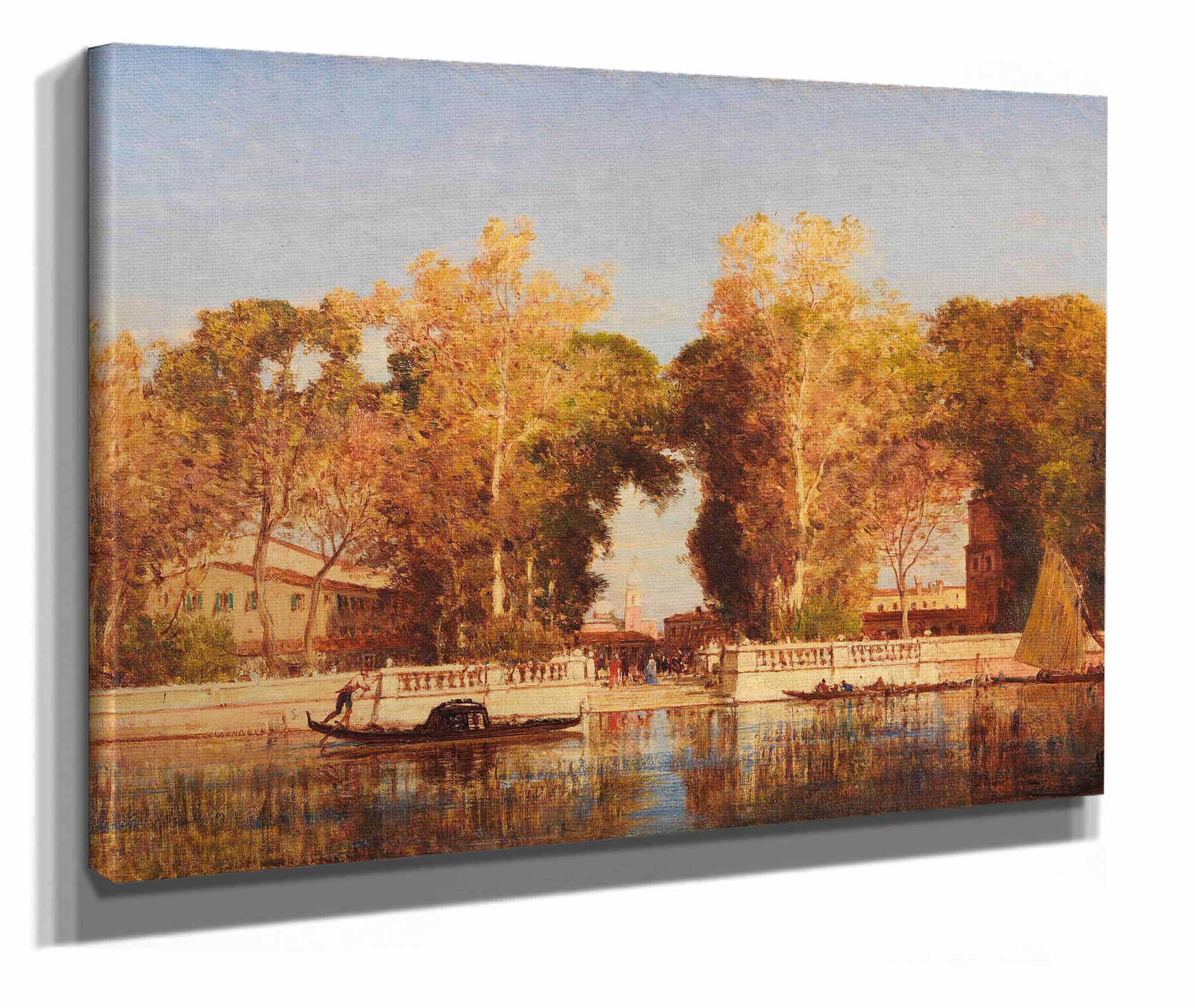 The French Gardens In Venice by Felix Ziem