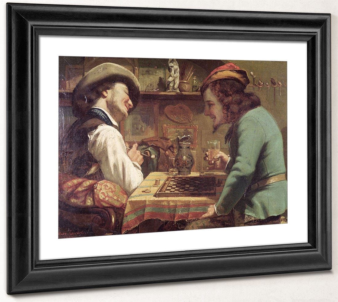 The Game Of Draughts By Jean Desire Gustave Courbet - Image 4