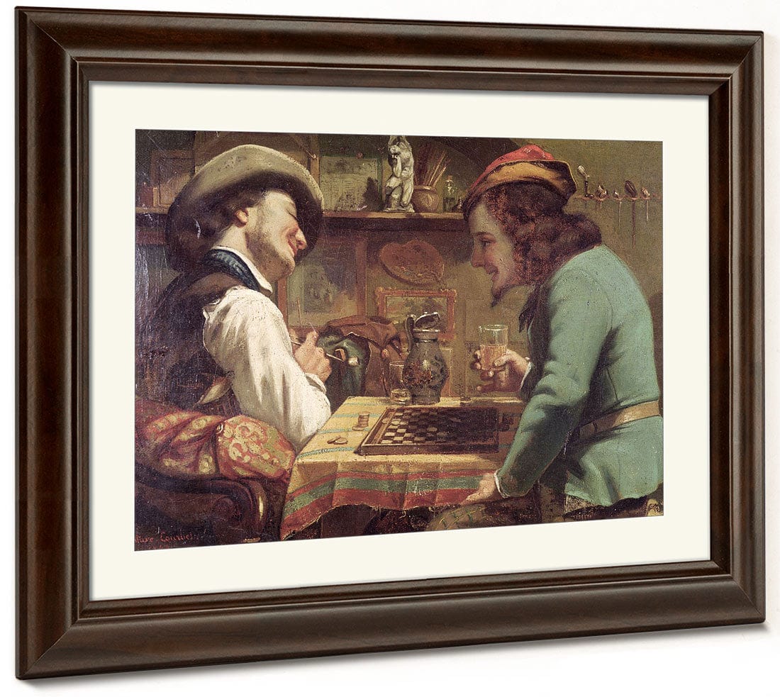 The Game Of Draughts By Jean Desire Gustave Courbet - Image 5