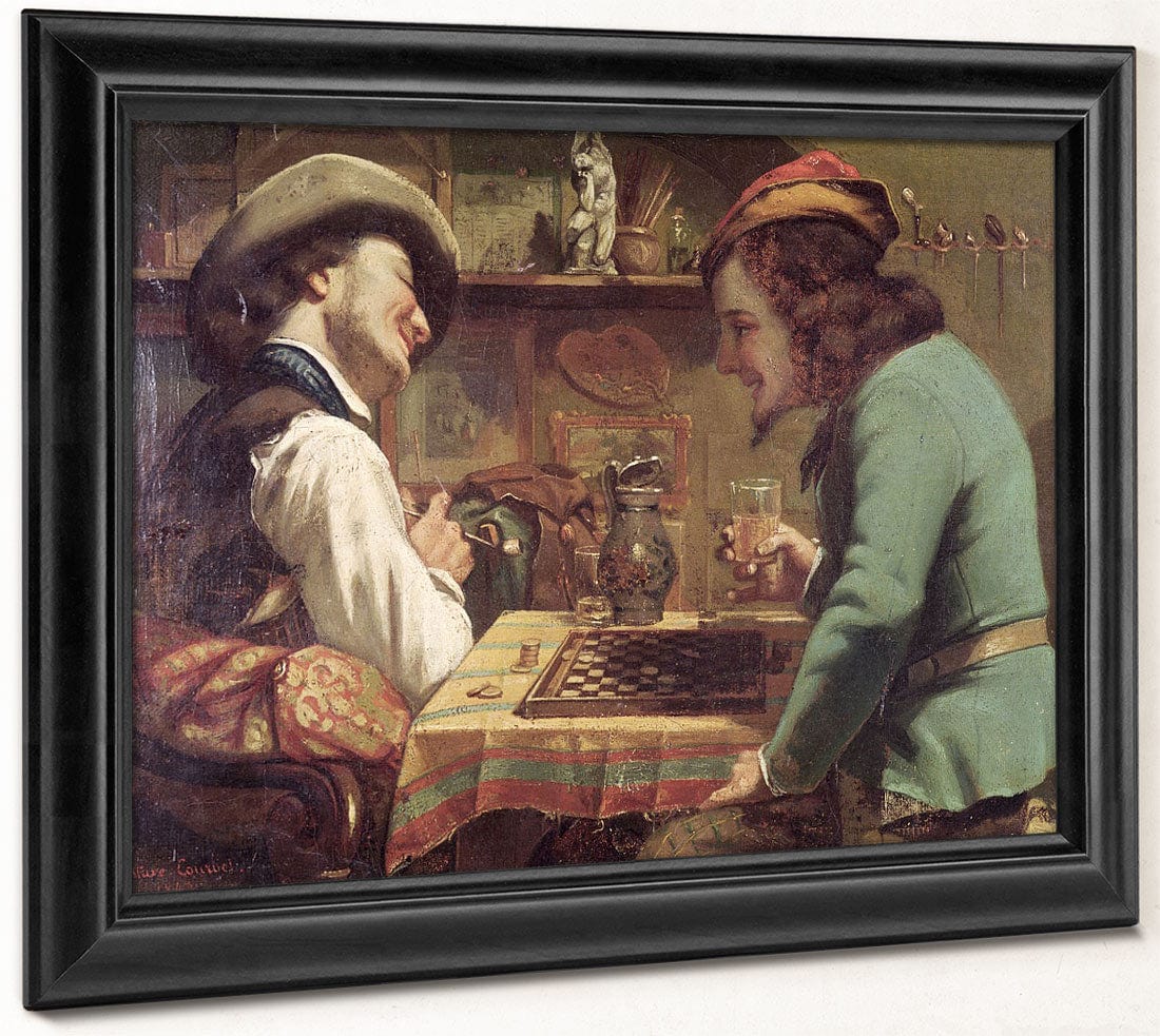 The Game Of Draughts By Jean Desire Gustave Courbet - Image 8
