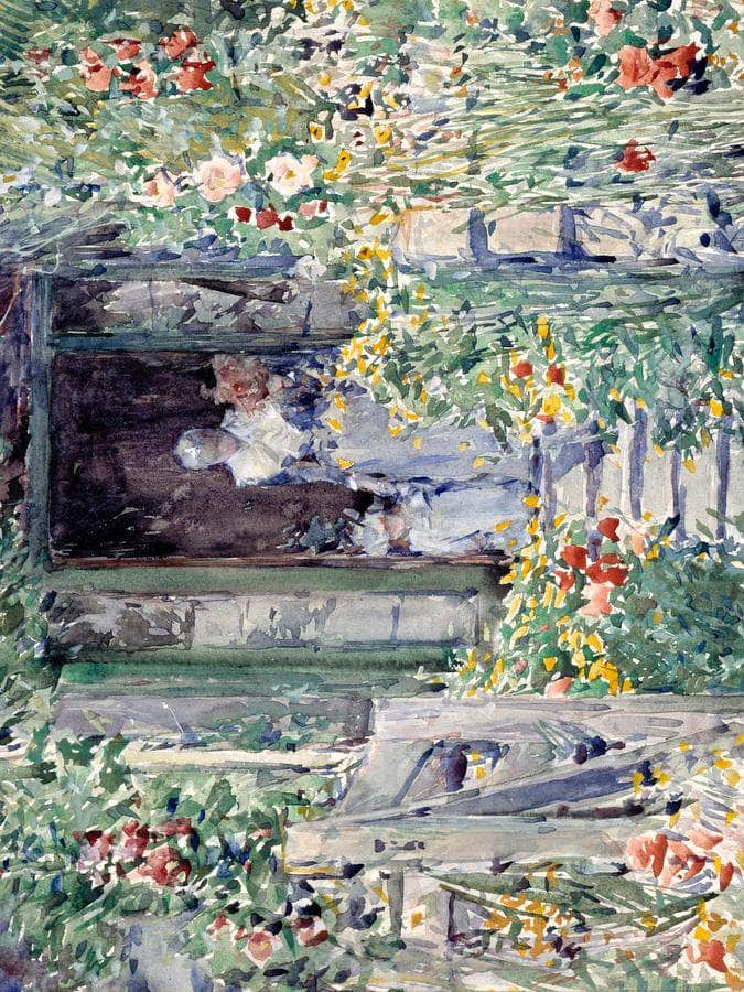 The Garden In Its Glory By Childe Hassam - Image 6