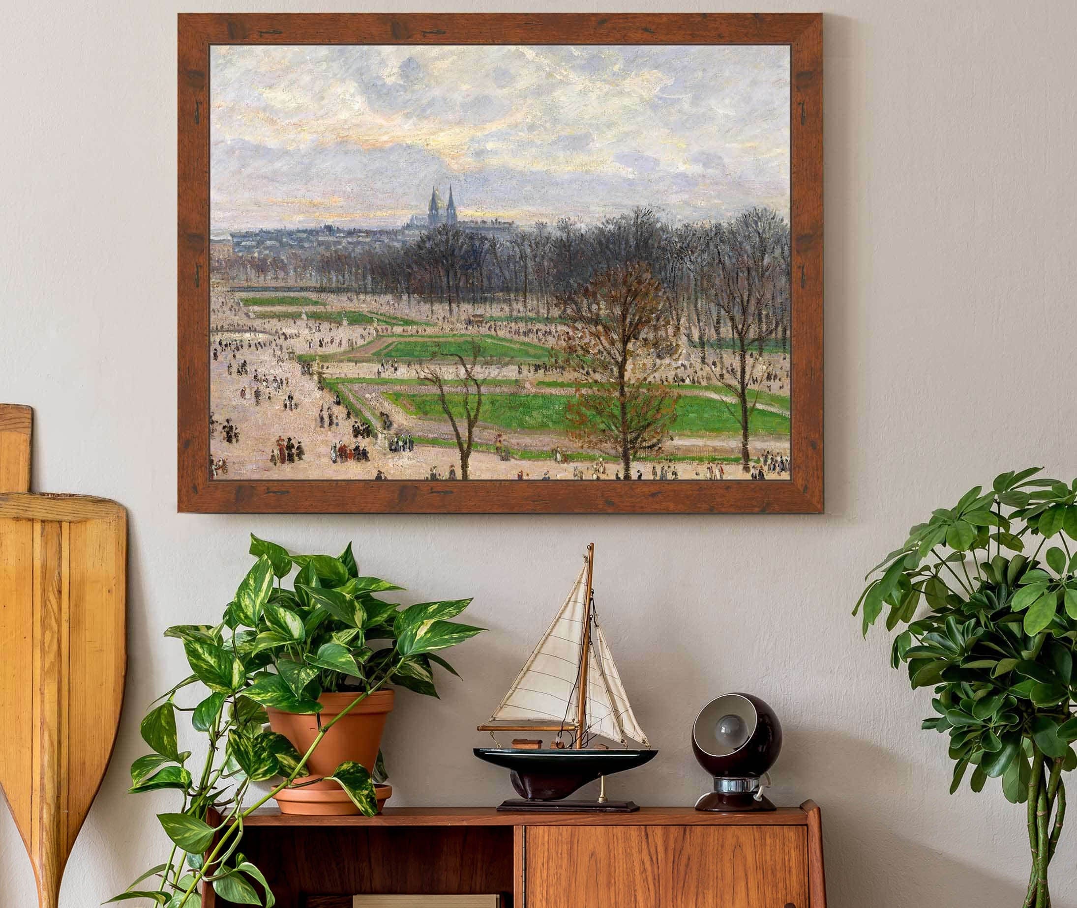 The Garden Of The Tuileries On A Winter Afternoon by Camille Pissarro - Image 3