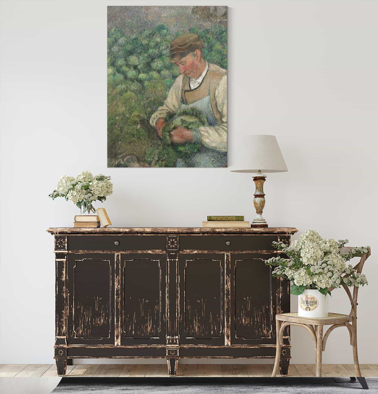 The Gardener Old Peasant With Cabbage by Camille Pissarro - Image 4