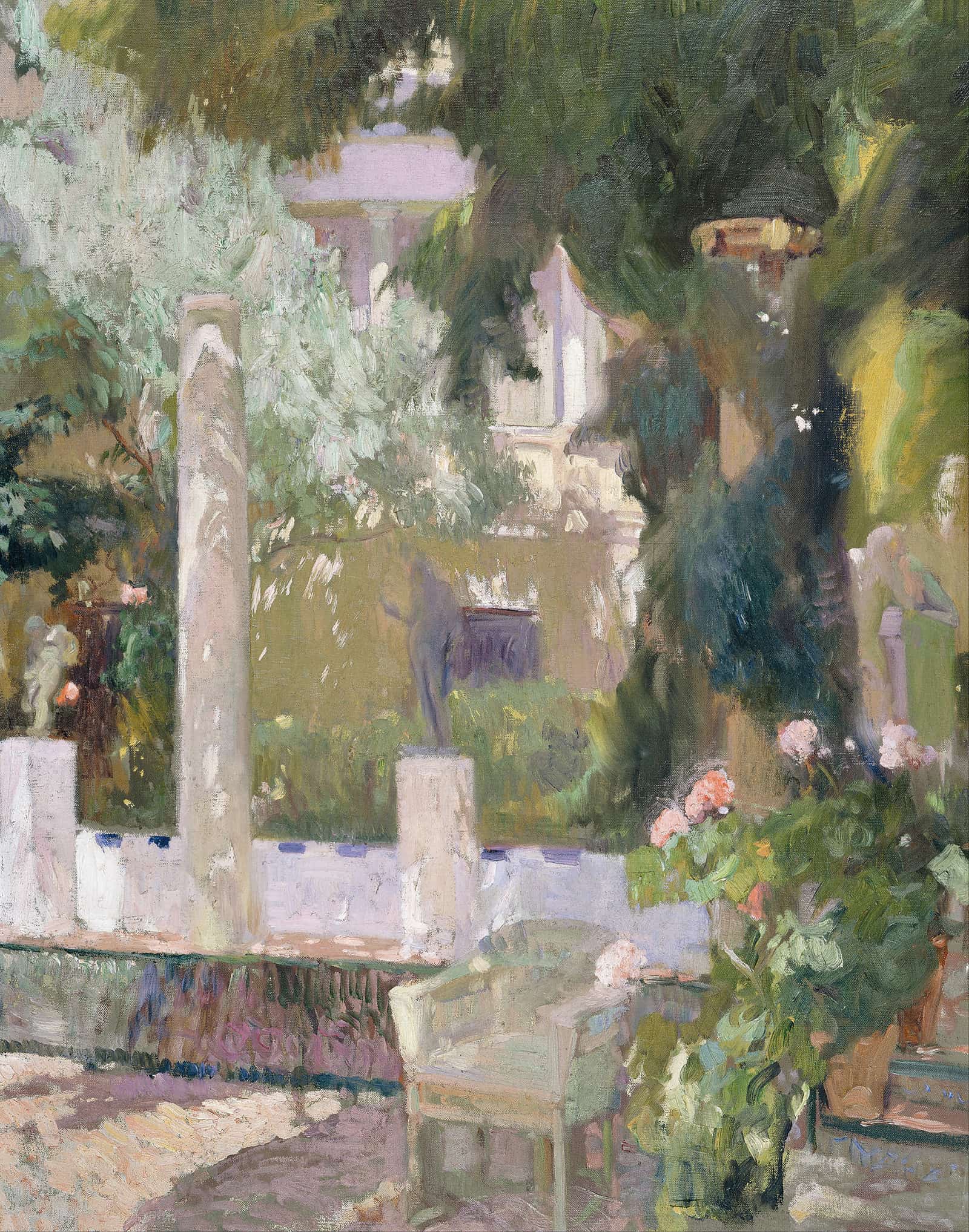 The Gardens At The Sorolla Family House by Joaquin Sorolla - Image 2