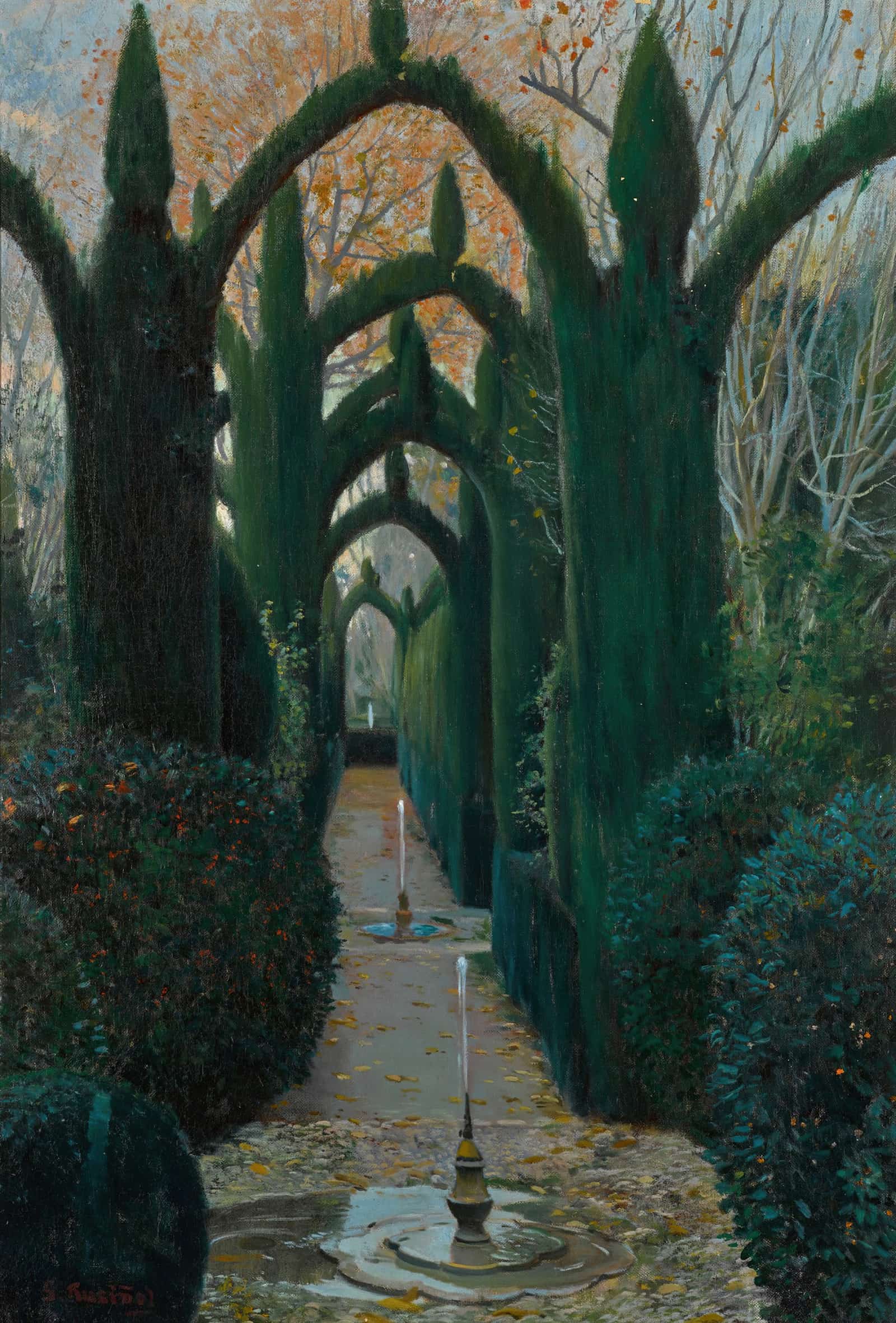 The Generalife Gardens Granada by Santiago Rusinol