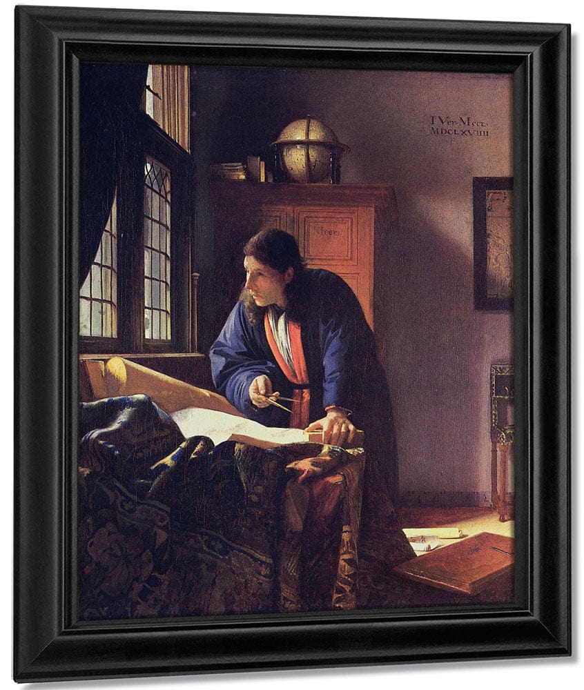 The Geographer 1669 By Johannes Vermeer - Image 7