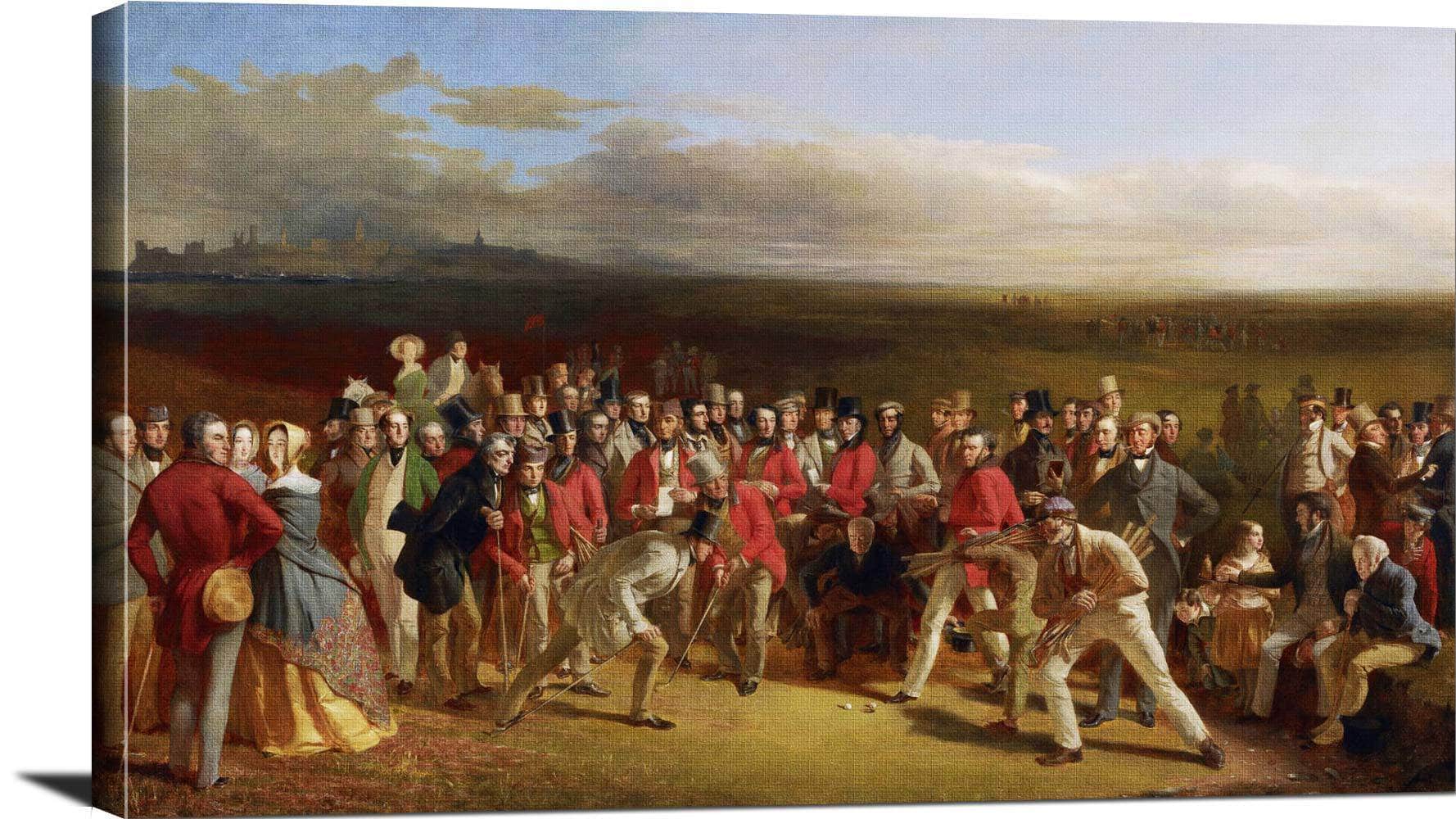 The Golfers Painting Charles Lees Canvas Art - Image 3