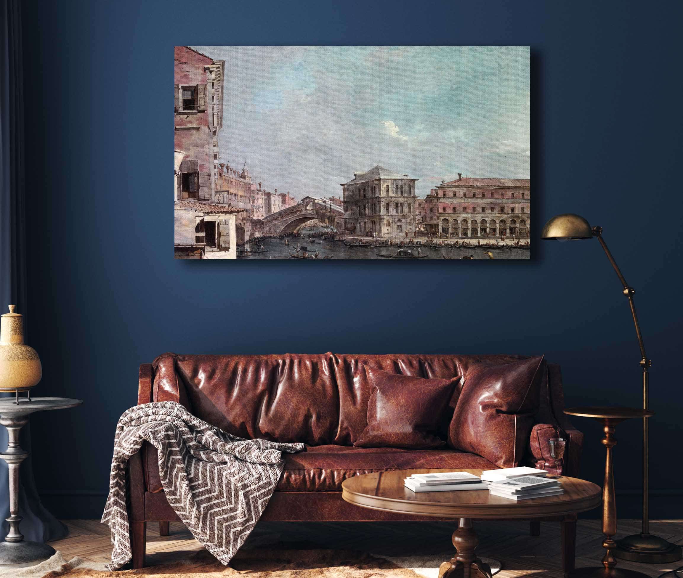 The Grand Canal Above The Rialto Late S by Francesco Guardi - Image 4