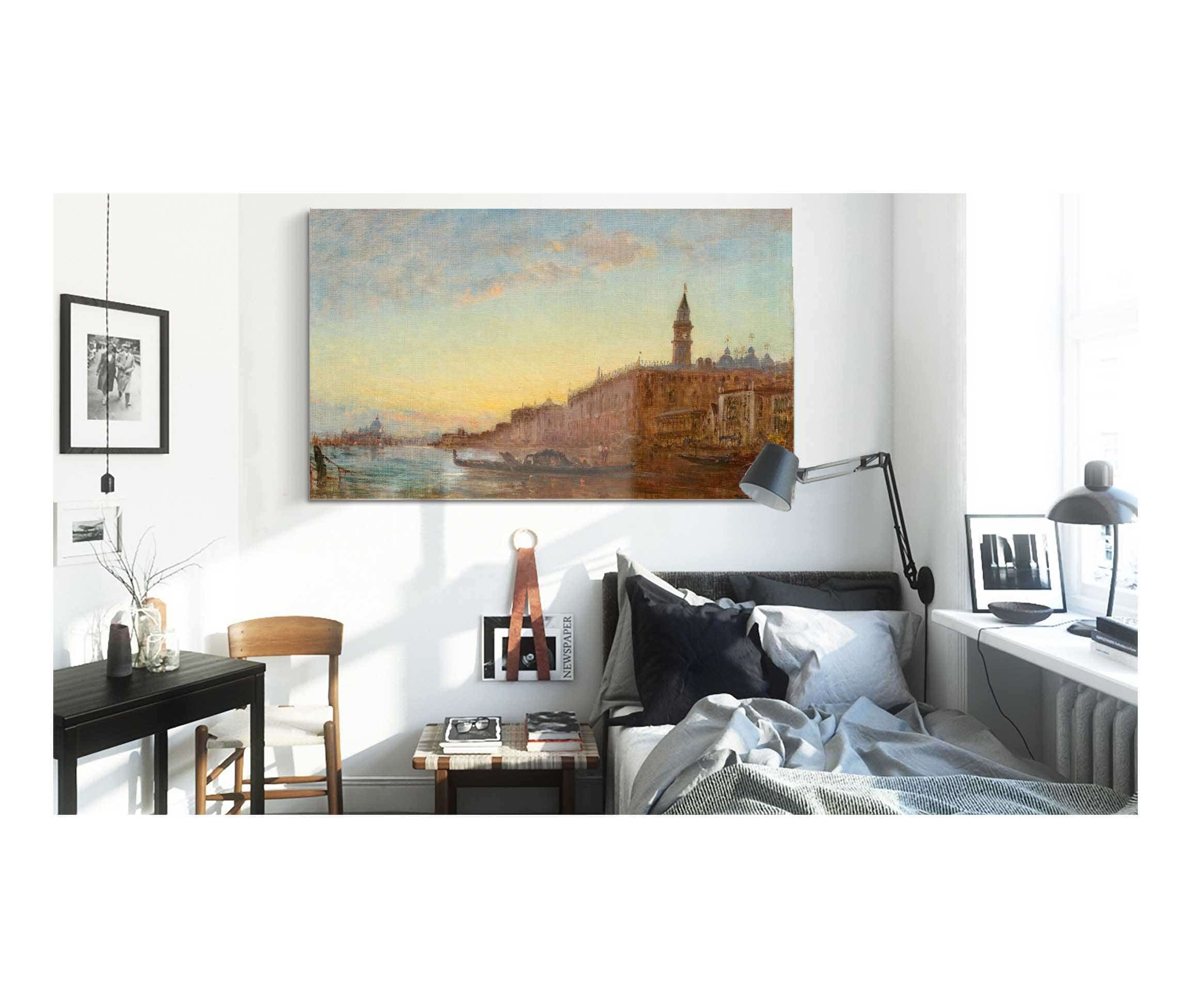 The Grand Canal In Venice by Felix Ziem - Image 3