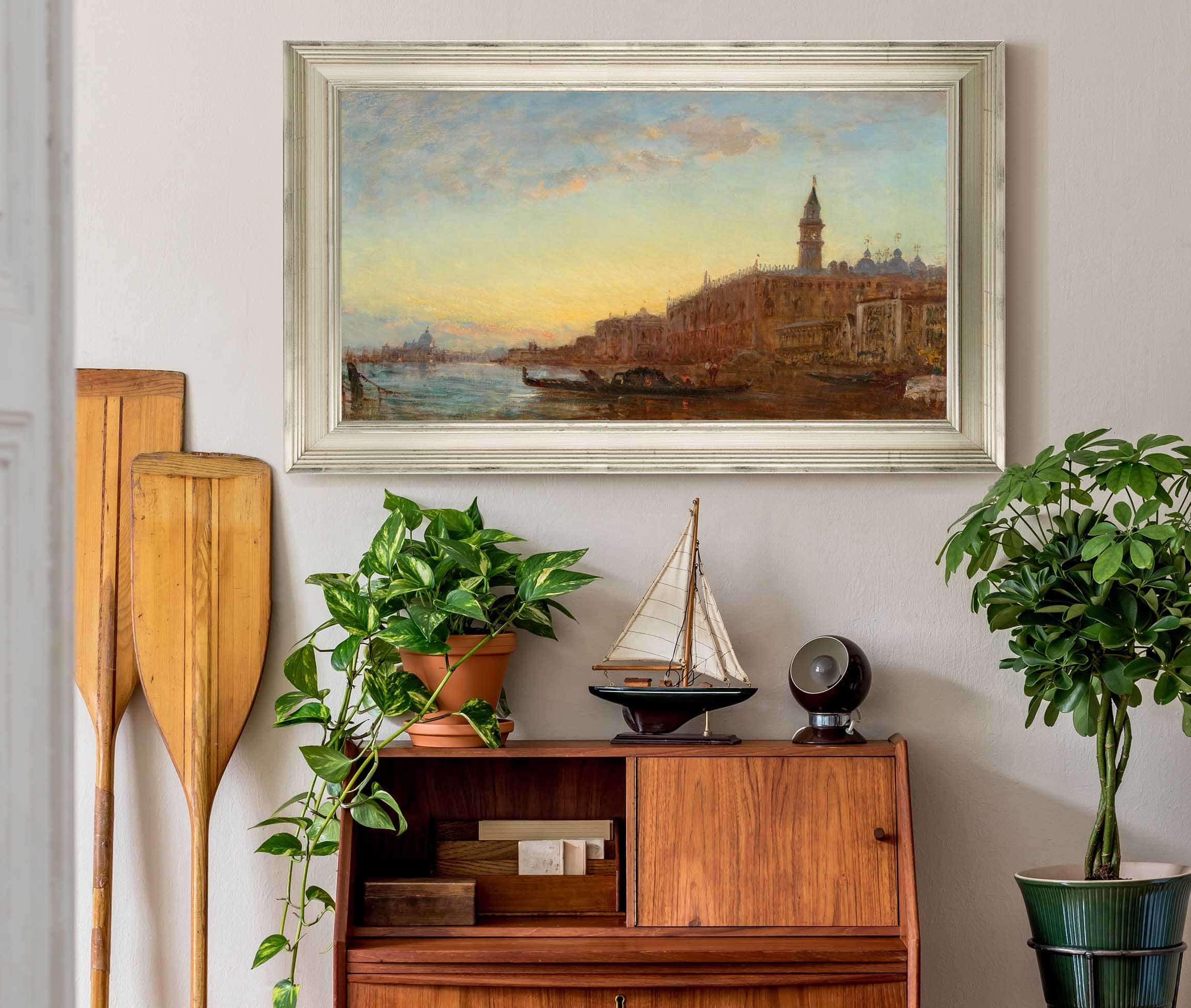 The Grand Canal In Venice by Felix Ziem - Image 6