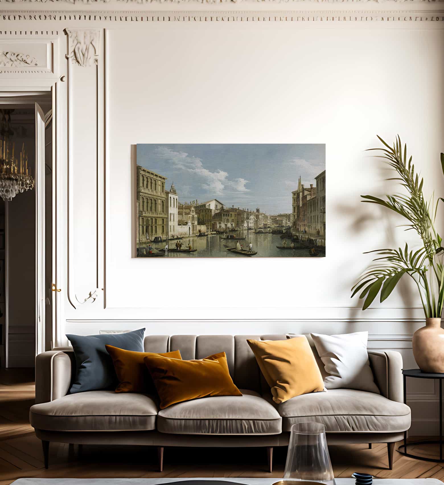 The Grand Canal In Venice From Palazzo Flangini To Campo San Marcuola By Canaletto - Image 3