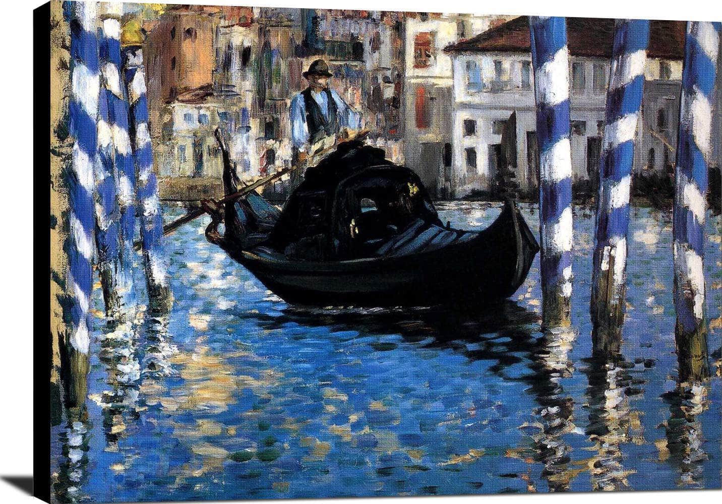 The Grand Canal Of Venice Blue Venice Painting Edouard Manet Canvas Art - Image 2