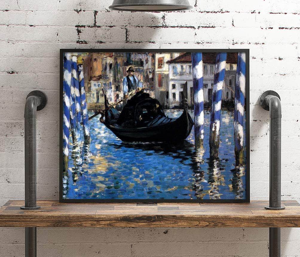 The Grand Canal Of Venice Blue Venice Painting Edouard Manet Canvas Art - Image 4