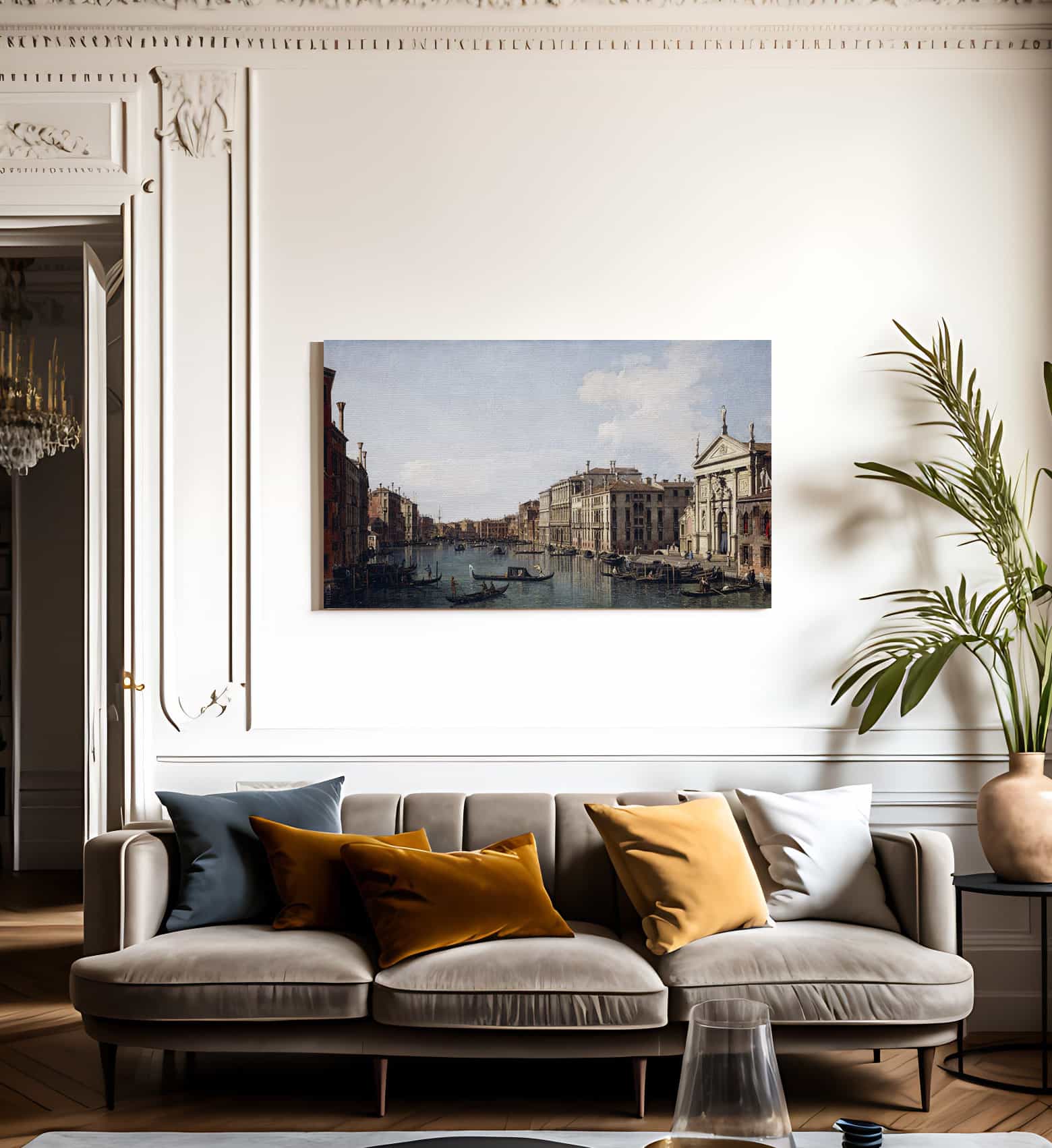 The Grand Canal Venice Looking South East From San Stae To The Fabbriche Nuove Di Rialto By Canaletto - Image 3