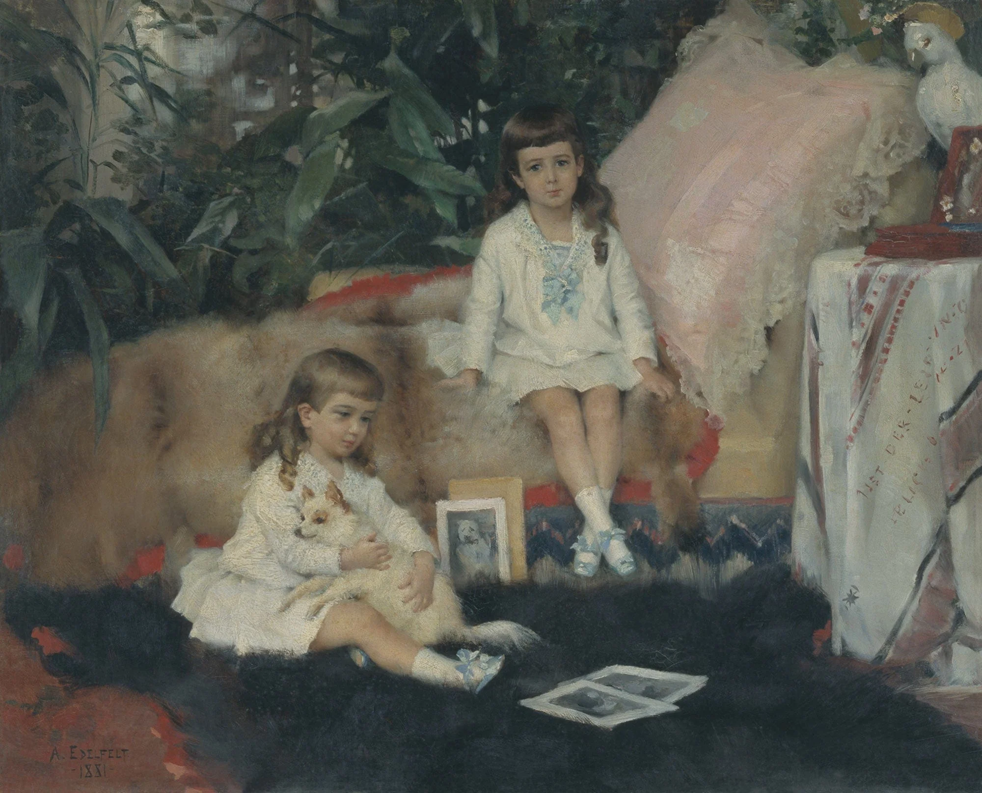 The Grand Dukes Boris And Kirill Vladimirovich As Children by Albert Edelfelt